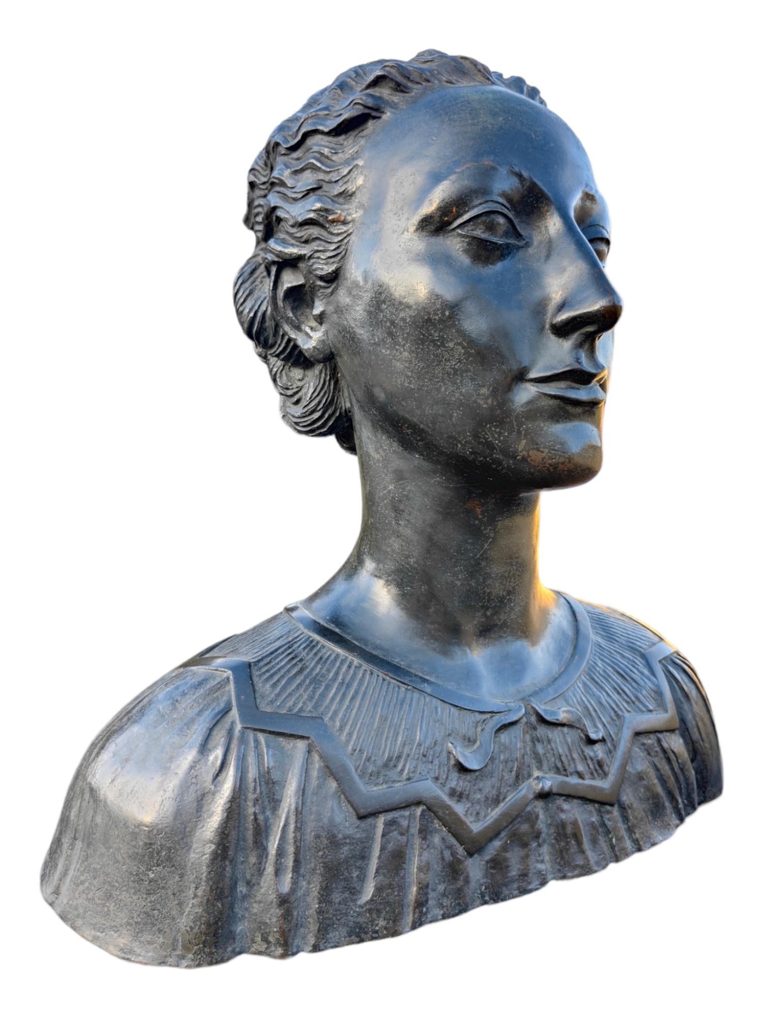 Moderne Bronzebüste von Carlo Munari, Enrico Parnigotto im Angebot 9