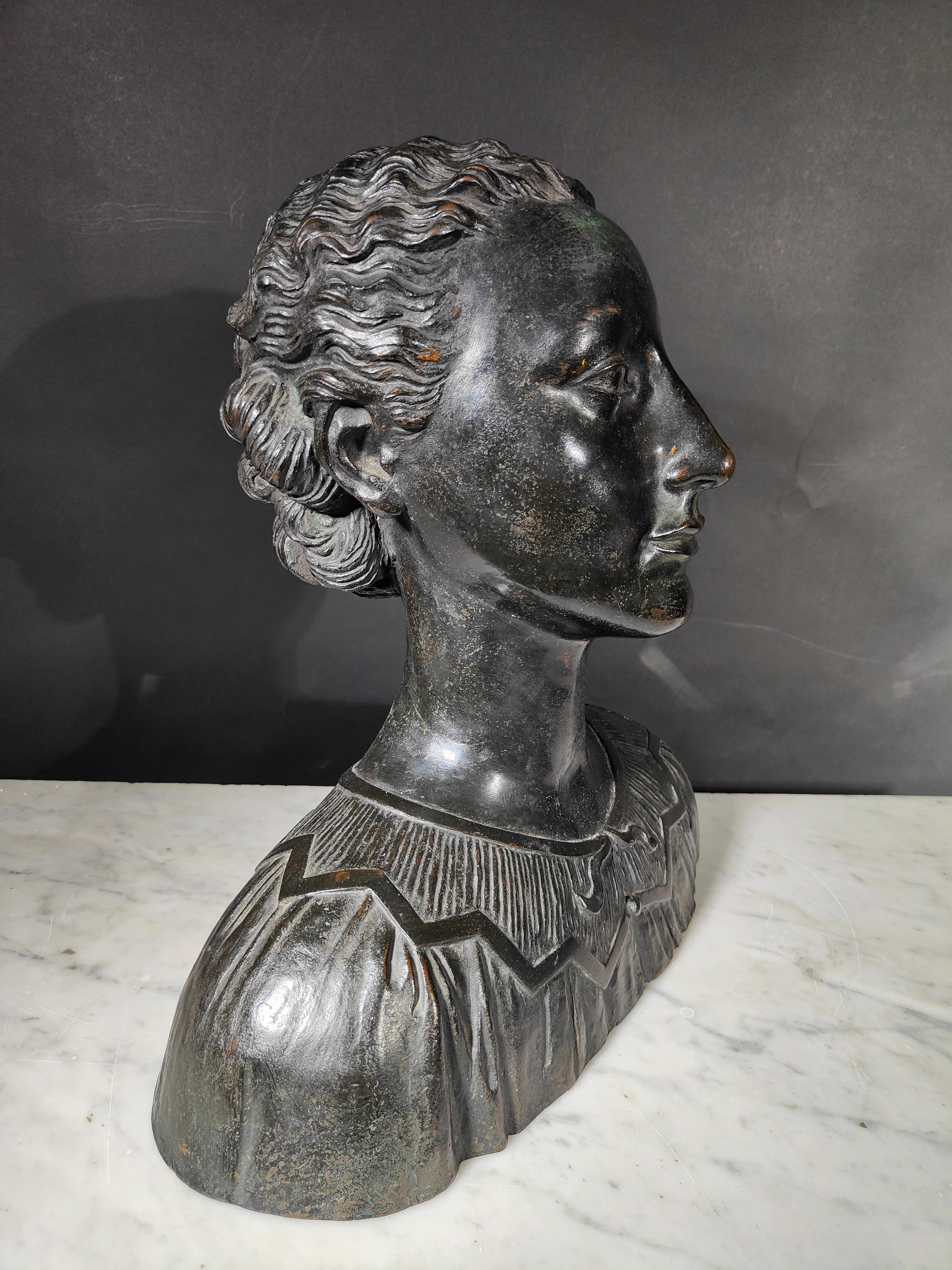 Moderne Bronzebüste von Carlo Munari, Enrico Parnigotto im Angebot 14