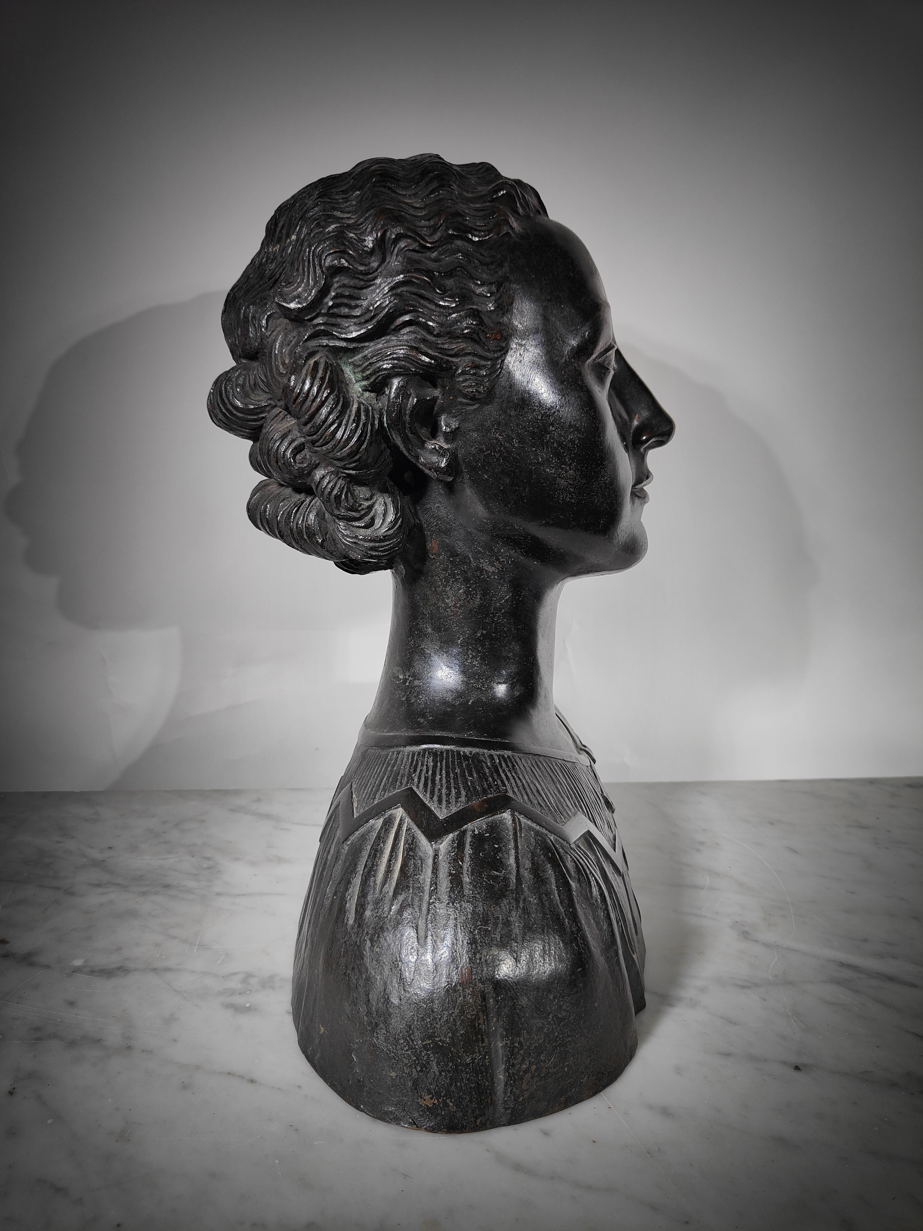 Moderne Bronzebüste von Carlo Munari, Enrico Parnigotto im Angebot 2