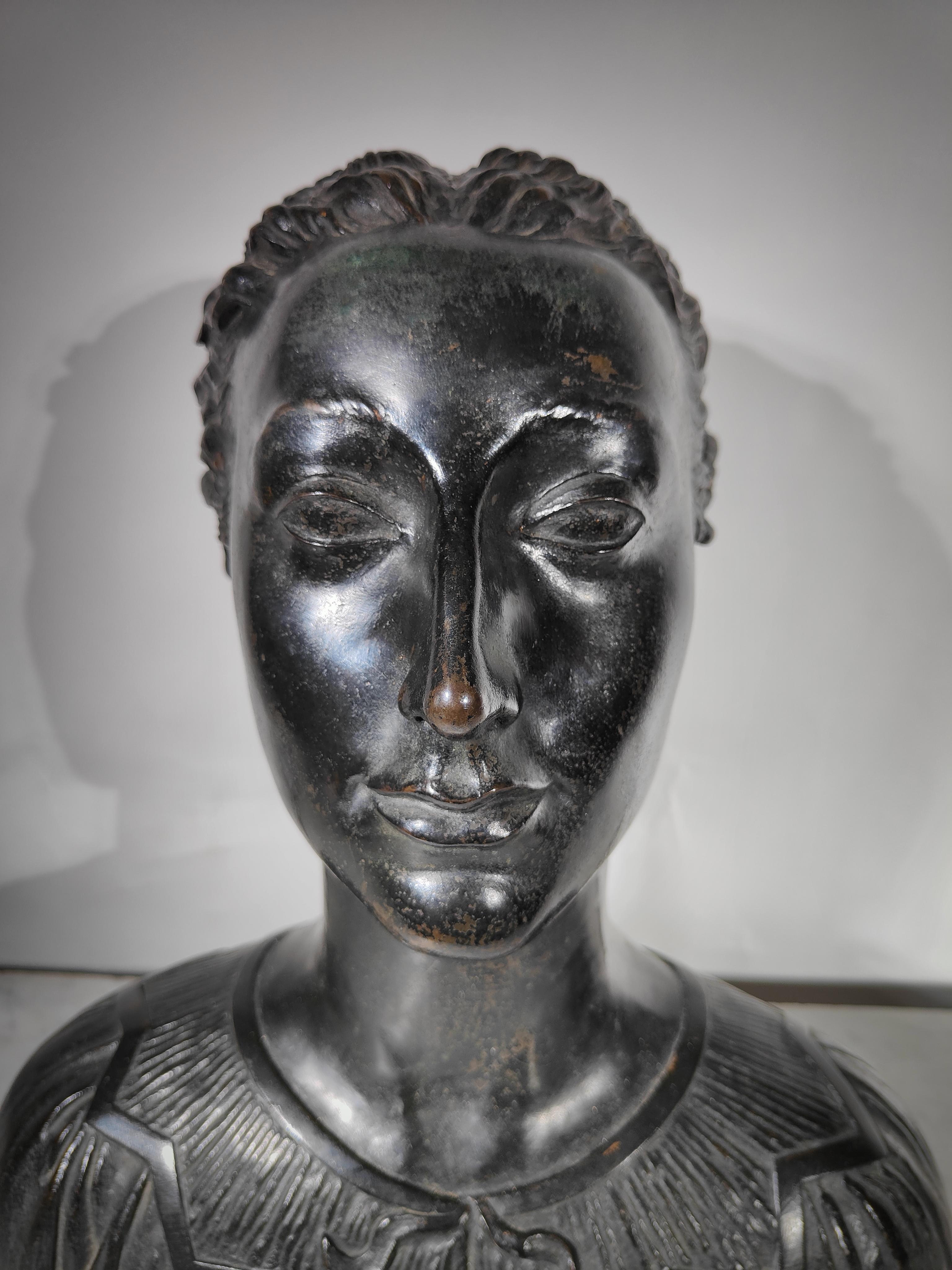 Moderne Bronzebüste von Carlo Munari, Enrico Parnigotto im Angebot 5