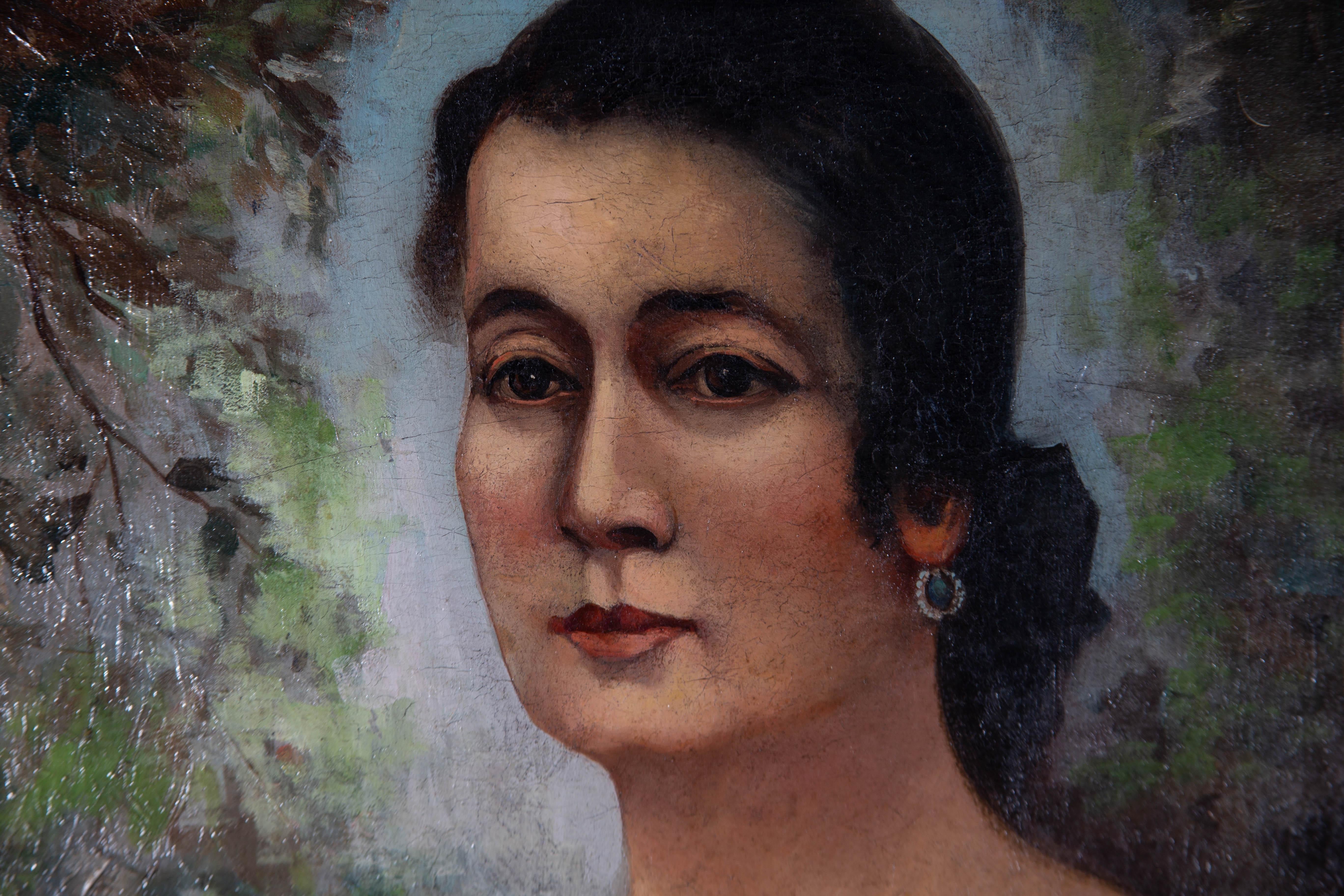 Carlo Nacci - 1929 Oil, Italian Beauty 3