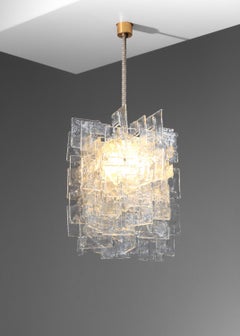 Carlo Nason 60's italian glass chandelier for Mazzega