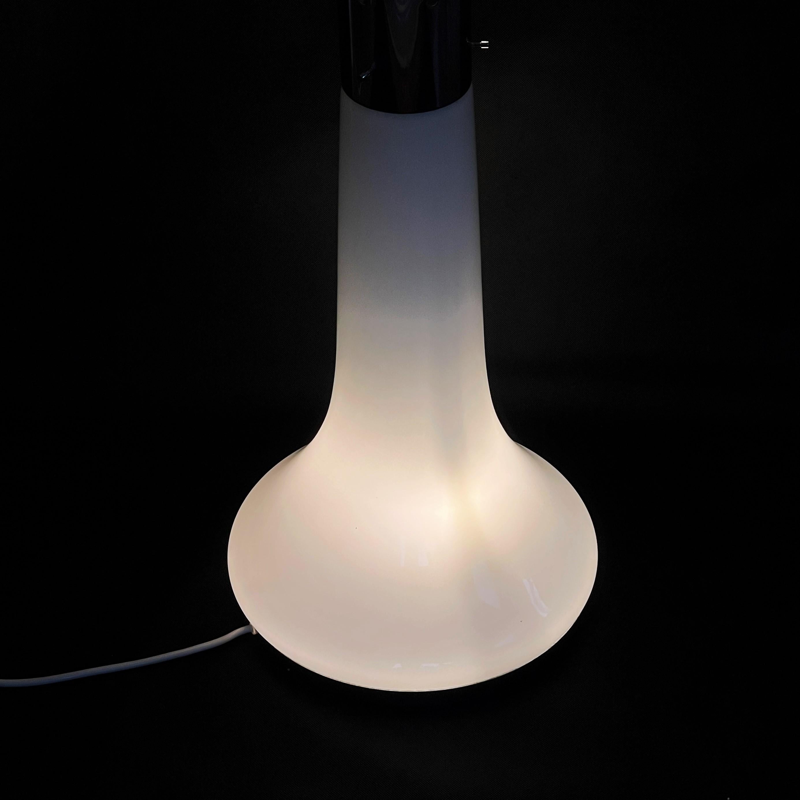 Carlo Nason, A. V. Mazzega, LT 220 Floor Lamp, Glass, Chrome, 1960s 5