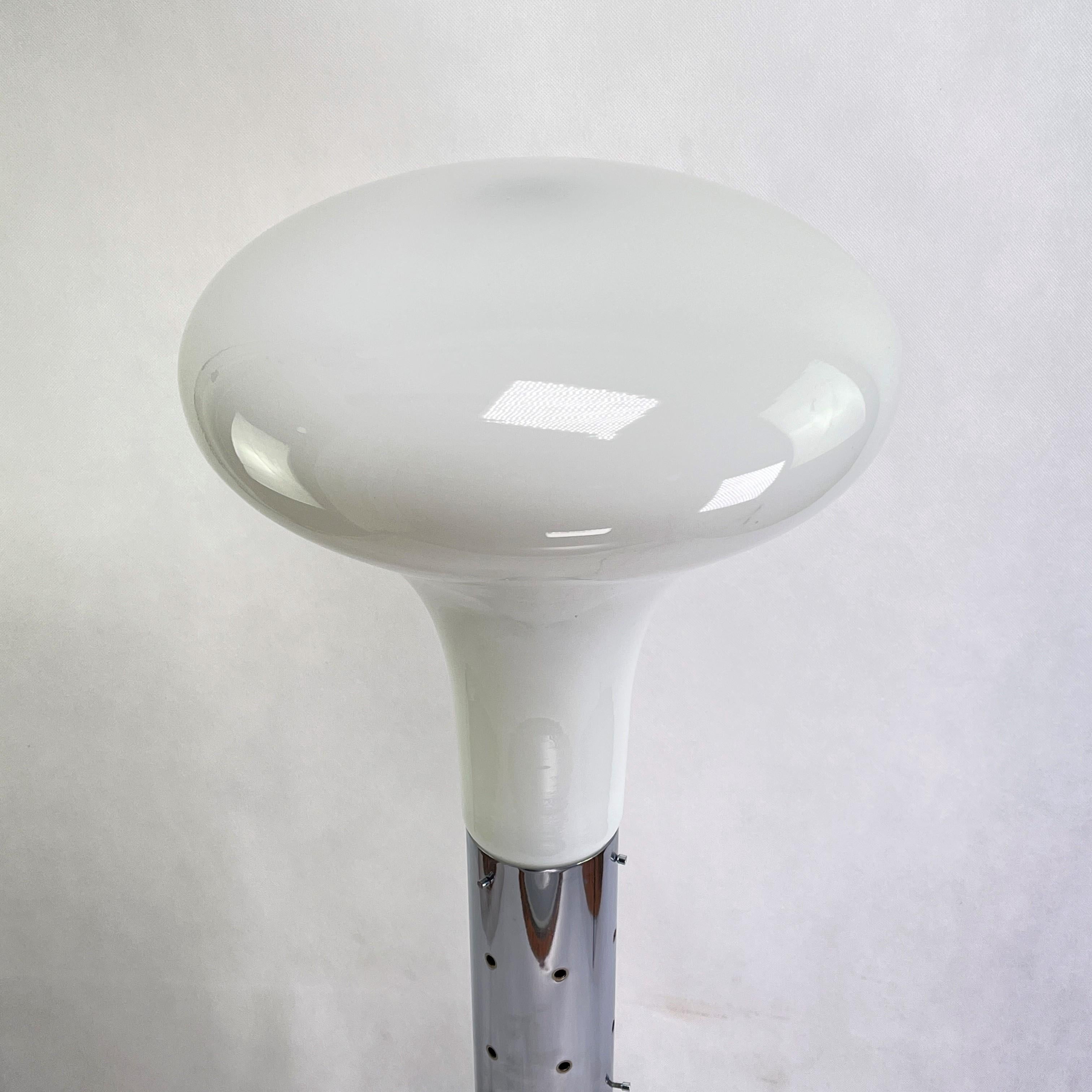 Mid-20th Century Carlo Nason, A. V. Mazzega, LT 220 Floor Lamp, Glass, Chrome, 1960s