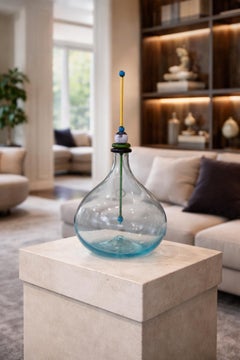 Carlo Nason Artistic bottle with Murano glass, signed at the base