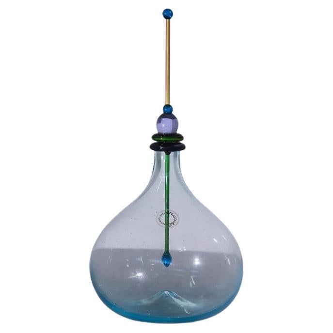 Carlo Nason Artistic bottle with Murano glass, signed at the base For Sale