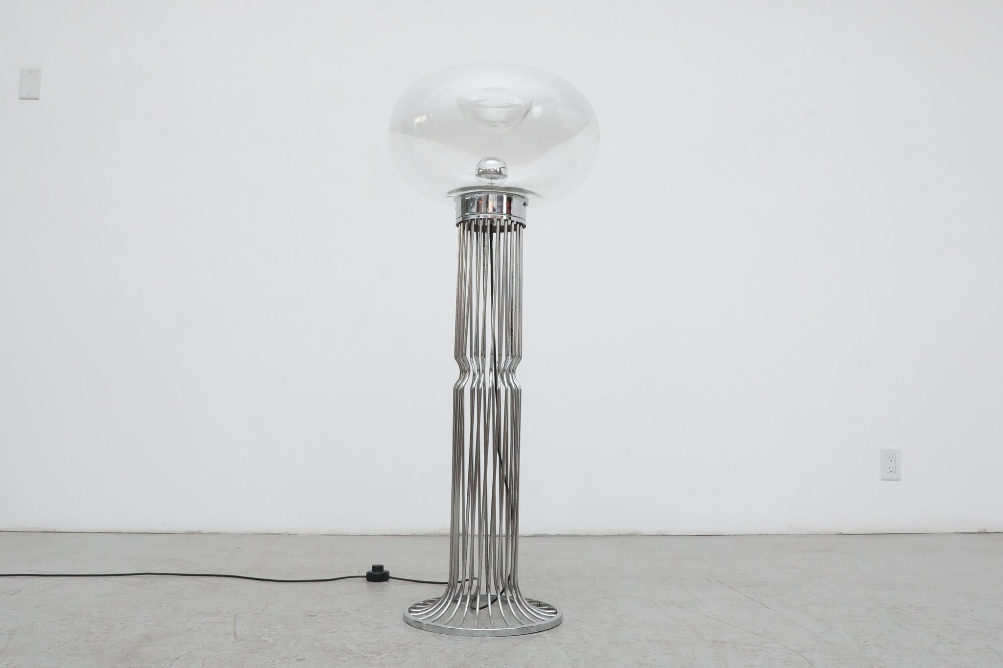 Carlo Nason (attr) Blown Glass Mushroom floor lamp For Sale 6