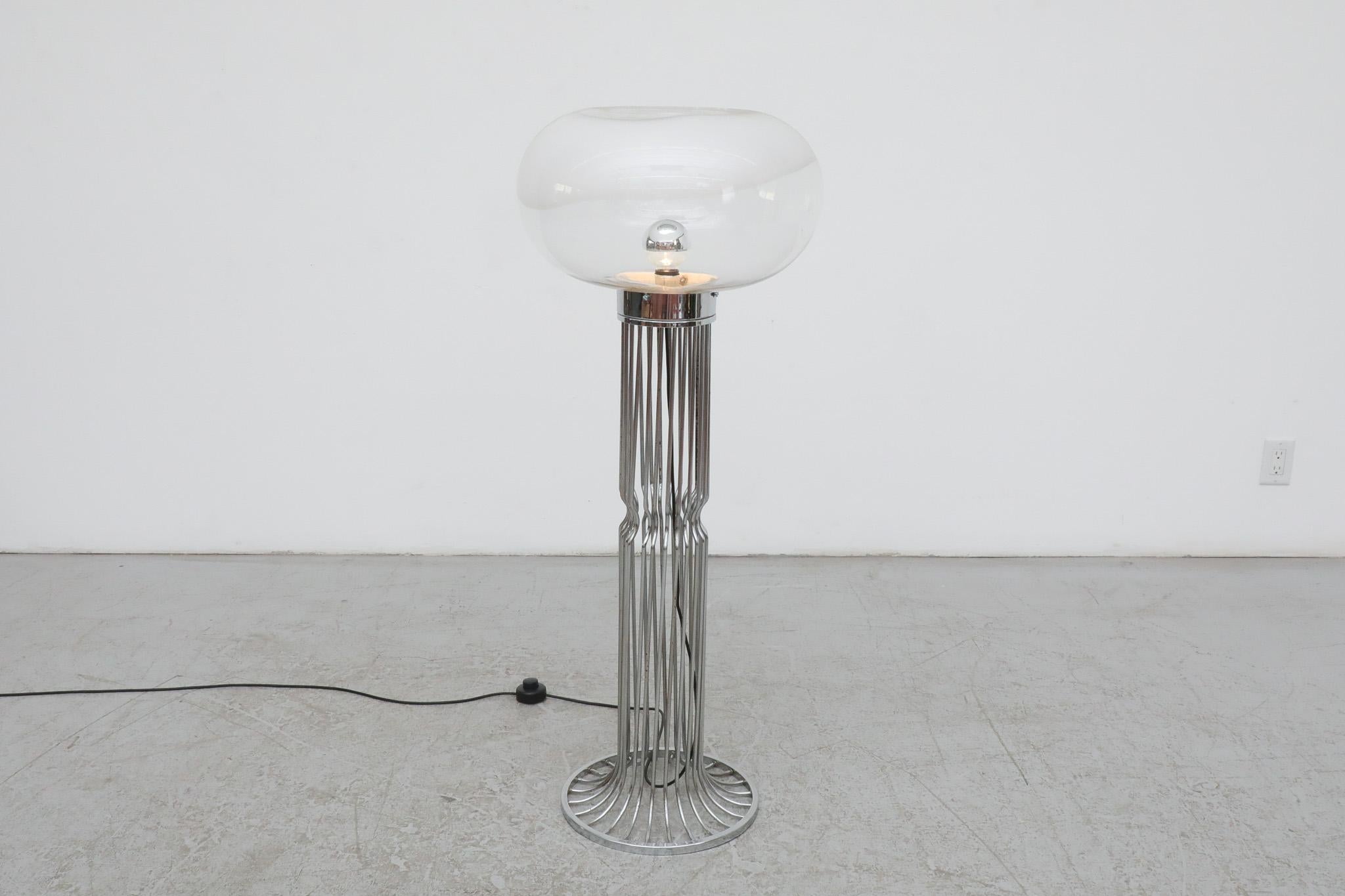 Carlo Nason (attr) Blown Glass Mushroom floor lamp For Sale 7