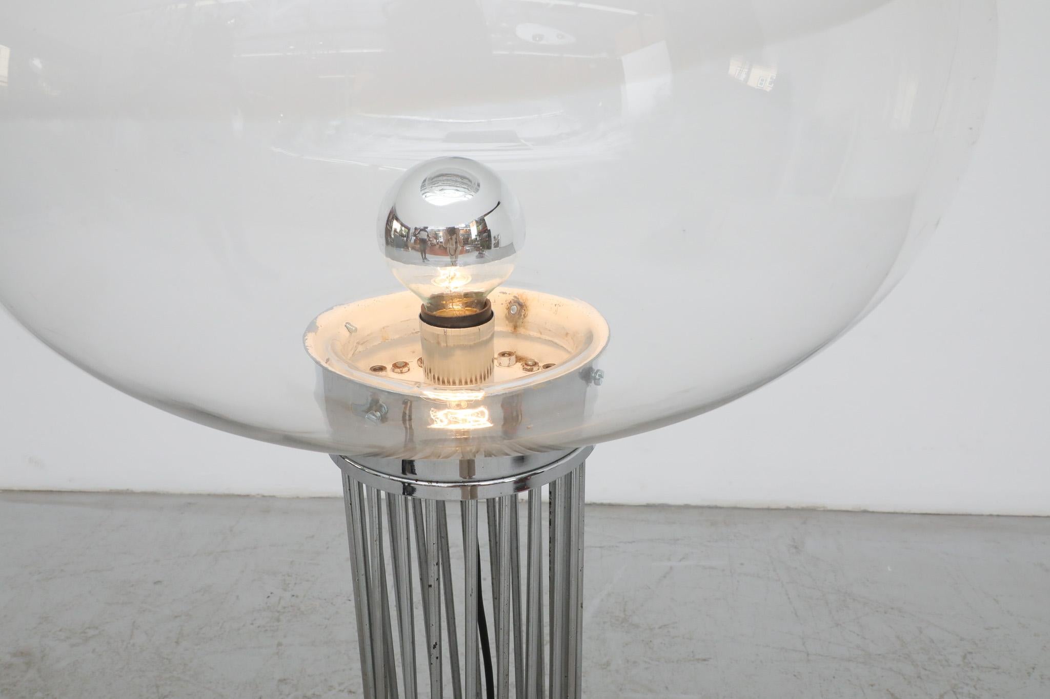 Late 20th Century Carlo Nason (attr) Blown Glass Mushroom floor lamp For Sale