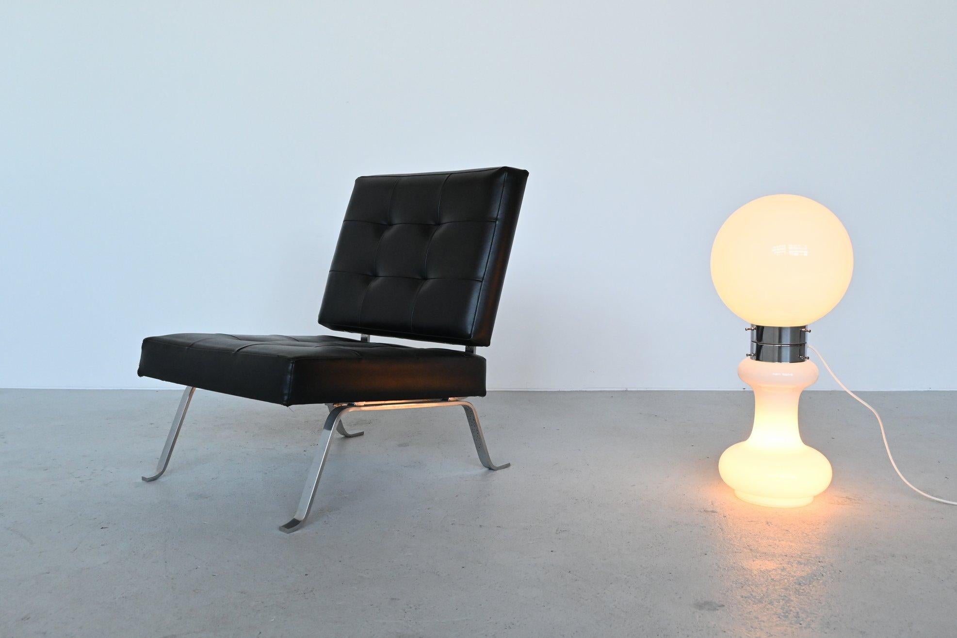 Carlo Nason Birillo White Floor Lamp a.v. Mazzega, Italy, 1960 2