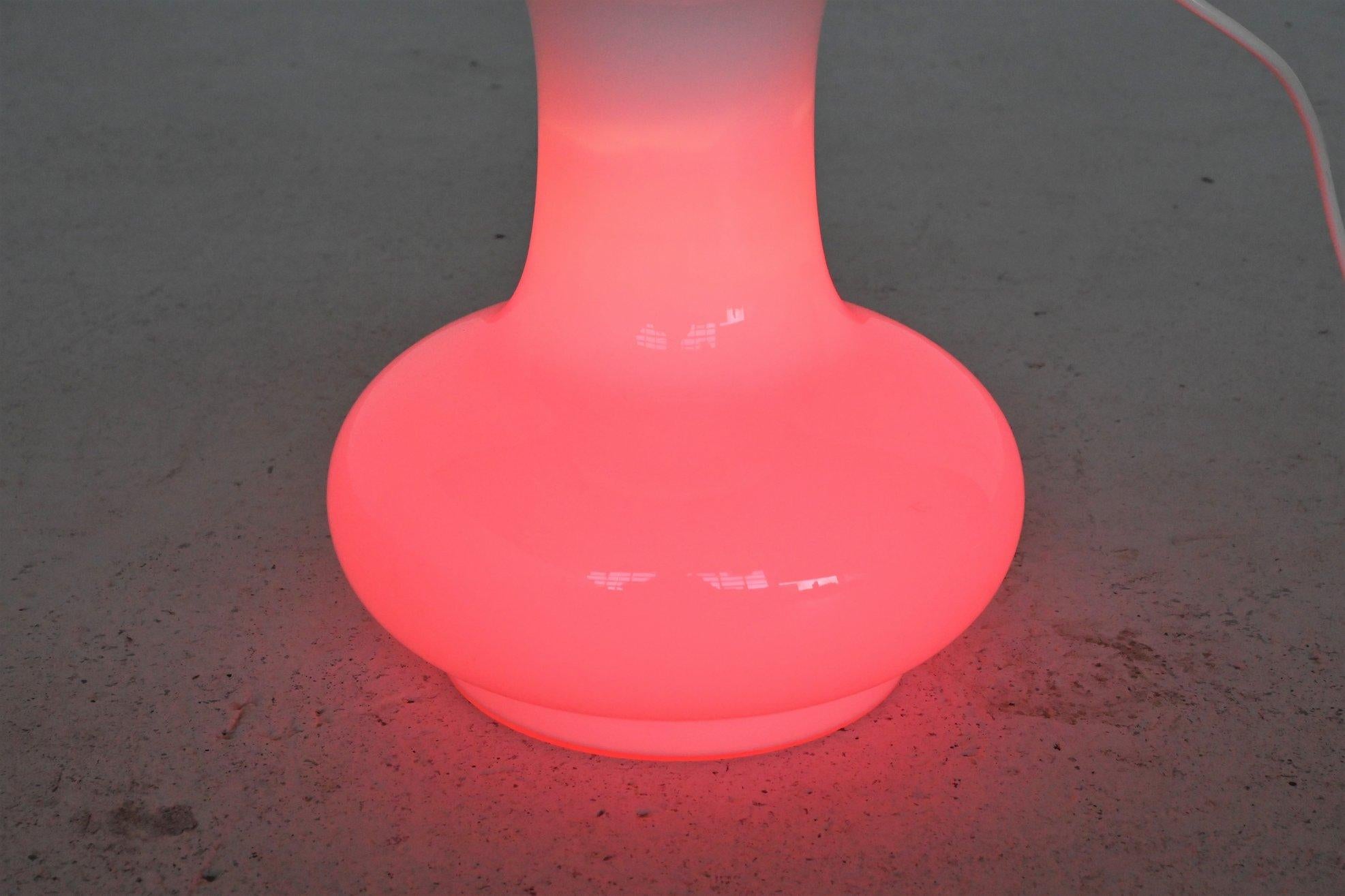 Carlo Nason Birillo White Floor Lamp a.v. Mazzega, Italy, 1960 4