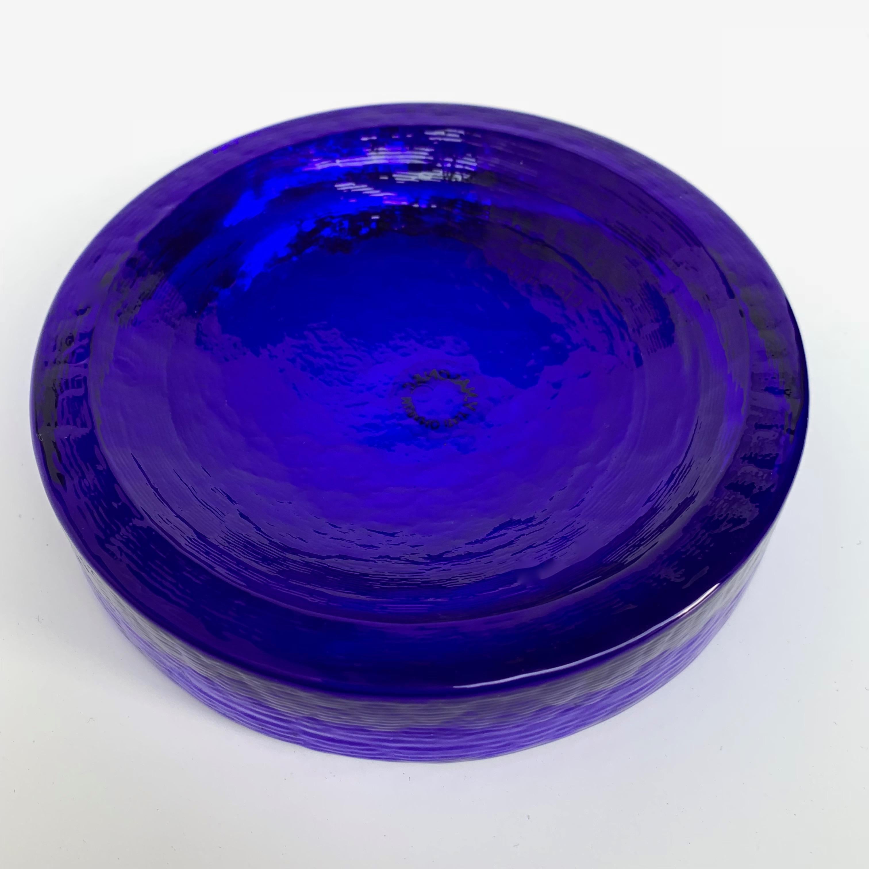 Carlo Nason Blue Murano Glass 