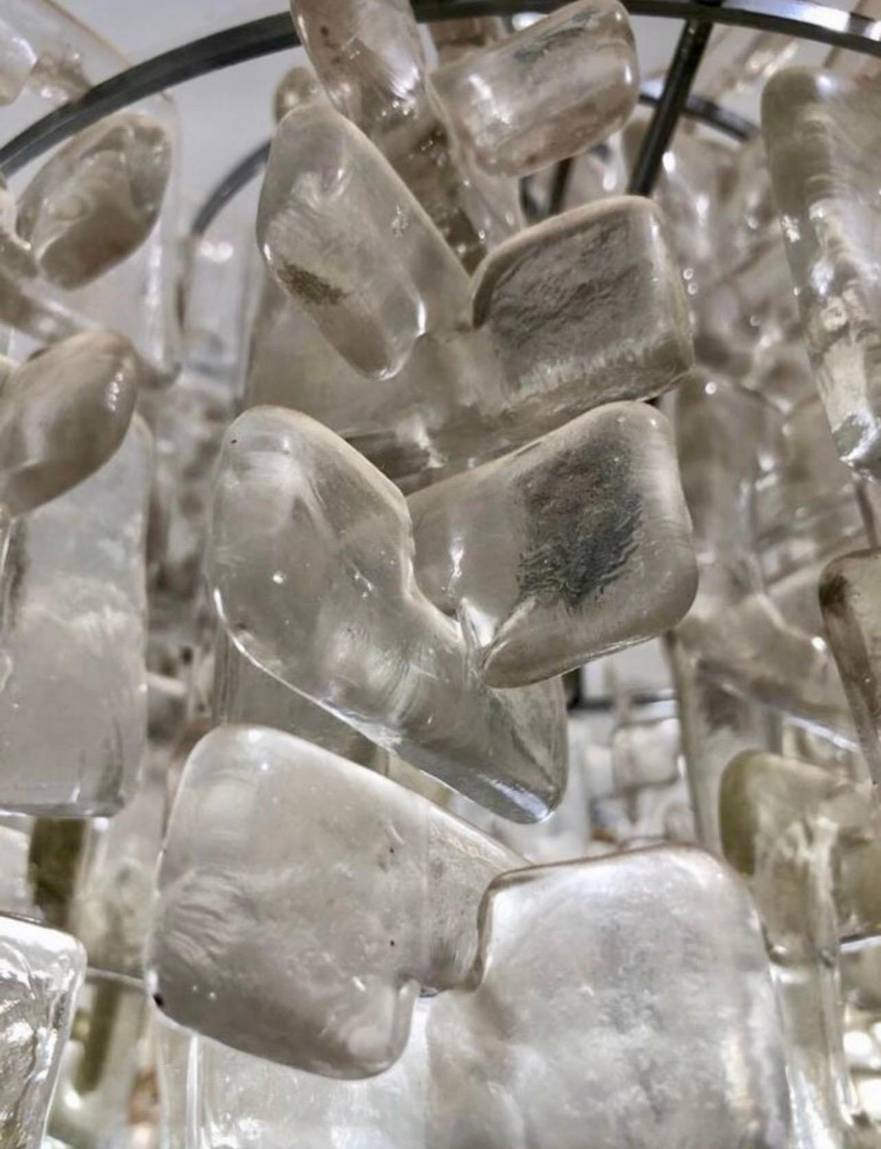 Fine XX secolo Carlo Nason by Mazzega lampadario in vetro Mazzega , Italia anni '70 in vendita