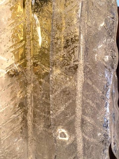 Carlo Nason by Mazzega Wall Lighting Glass Murano Gold Plated 8 Units Italy1970