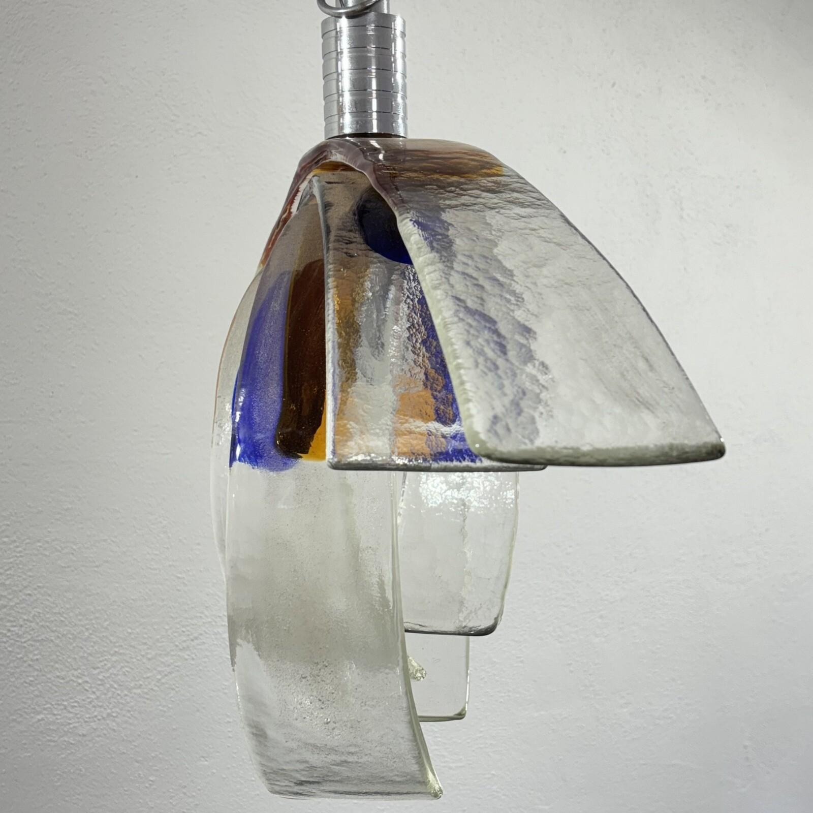 Carlo Nason Carciofo Mazzega Lampadario Vetro Murano Design Modernariato 1970’s en venta 6