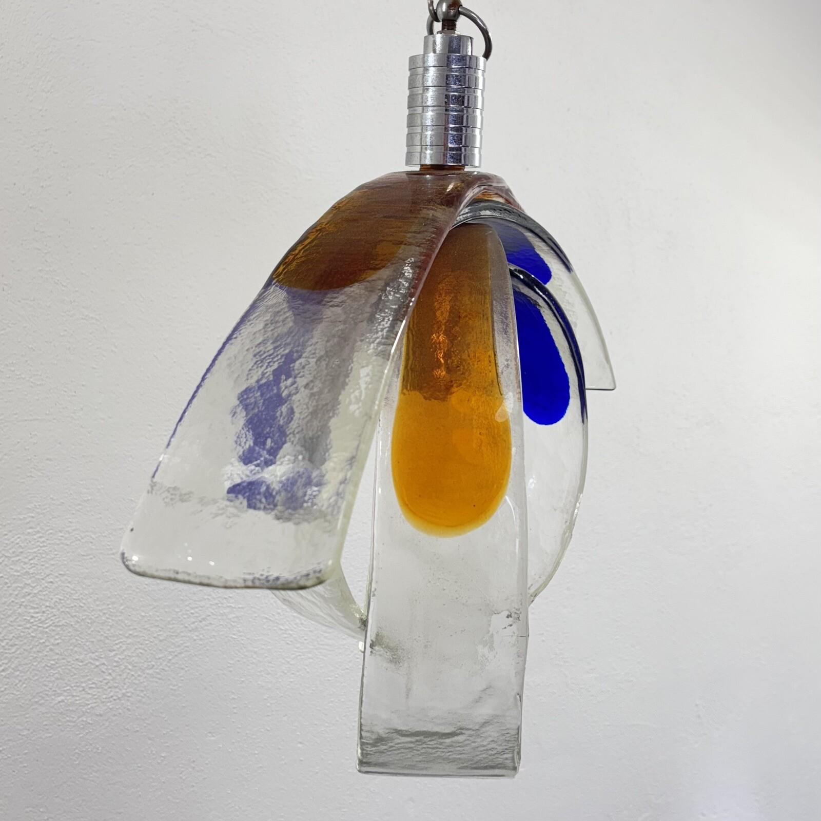 Carlo Nason Carciofo Mazzega Lampadario Vetro Murano Design Modernariato 1970’s en venta 9