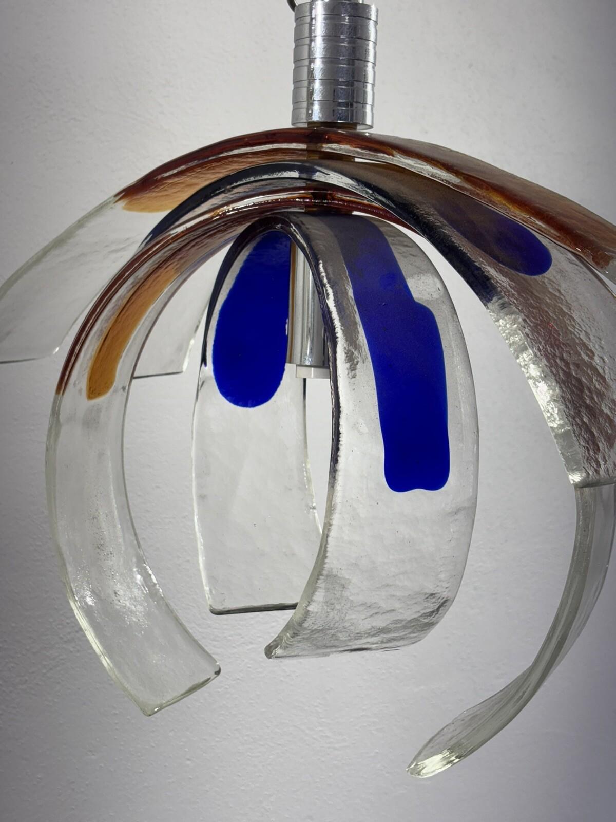 Carlo Nason Carciofo Mazzega Lampadario Vetro Murano Design Modernariato 1970’s en venta 10