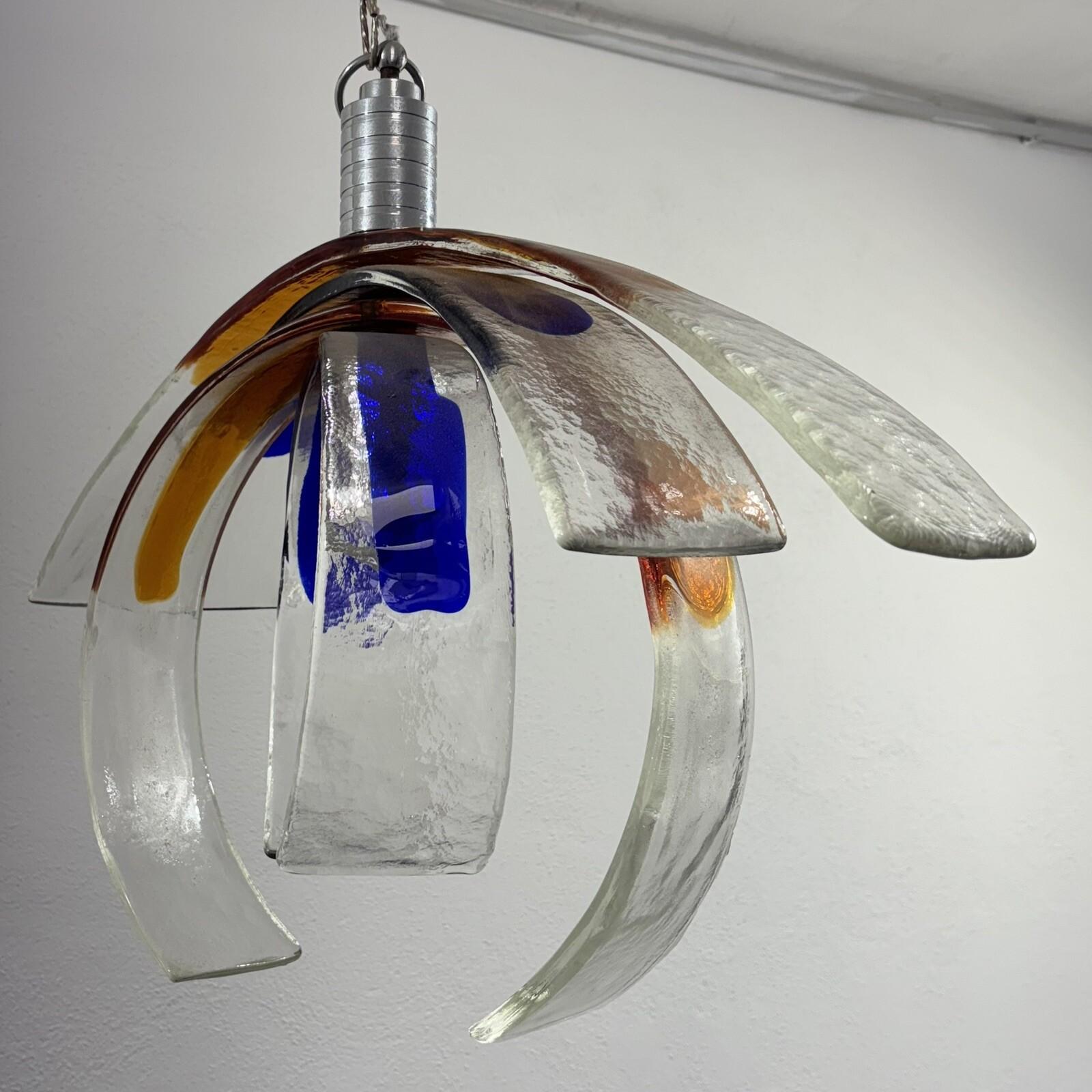 Carlo Nason Carciofo Mazzega Lampadario Vetro Murano Design Modernariato 1970’s en venta 11