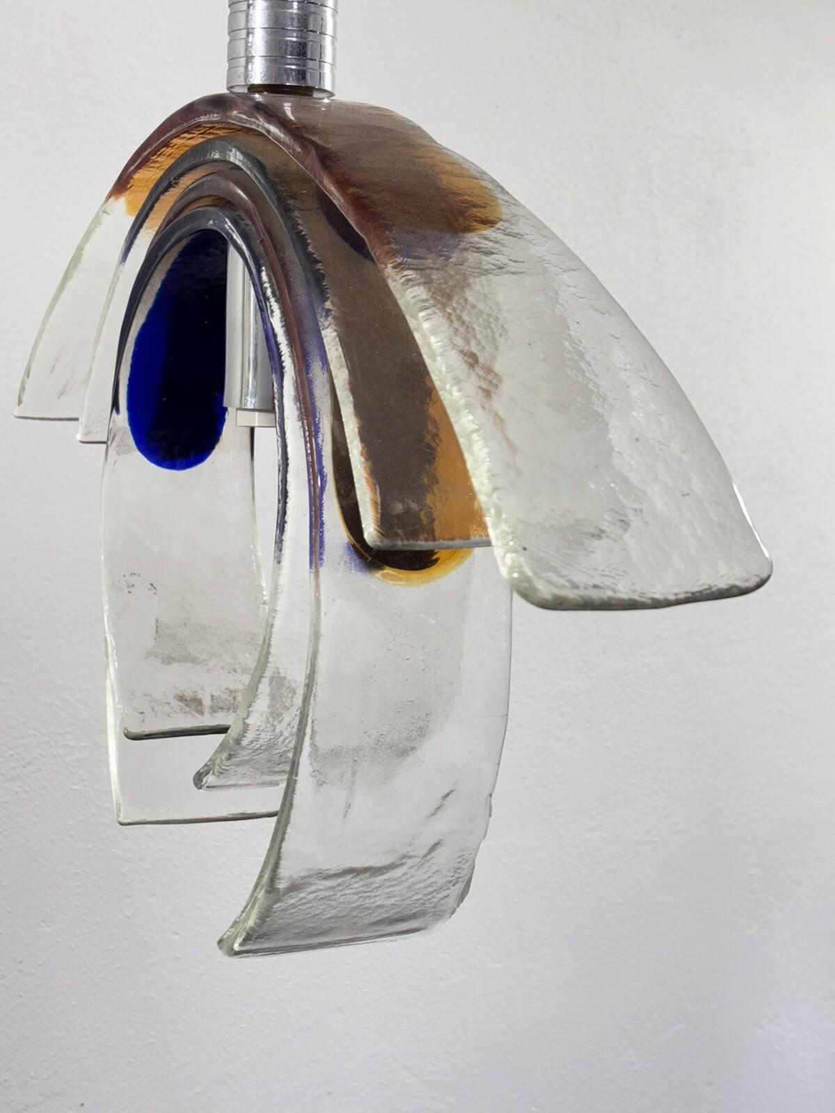 Carlo Nason Carciofo Mazzega Lampadario Vetro Murano Design Modernariato 1970’s en venta 1