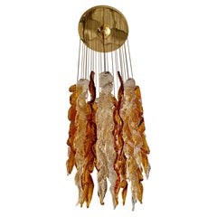 Carlo Nason Cascade Pendant Glass Murano Bicolore