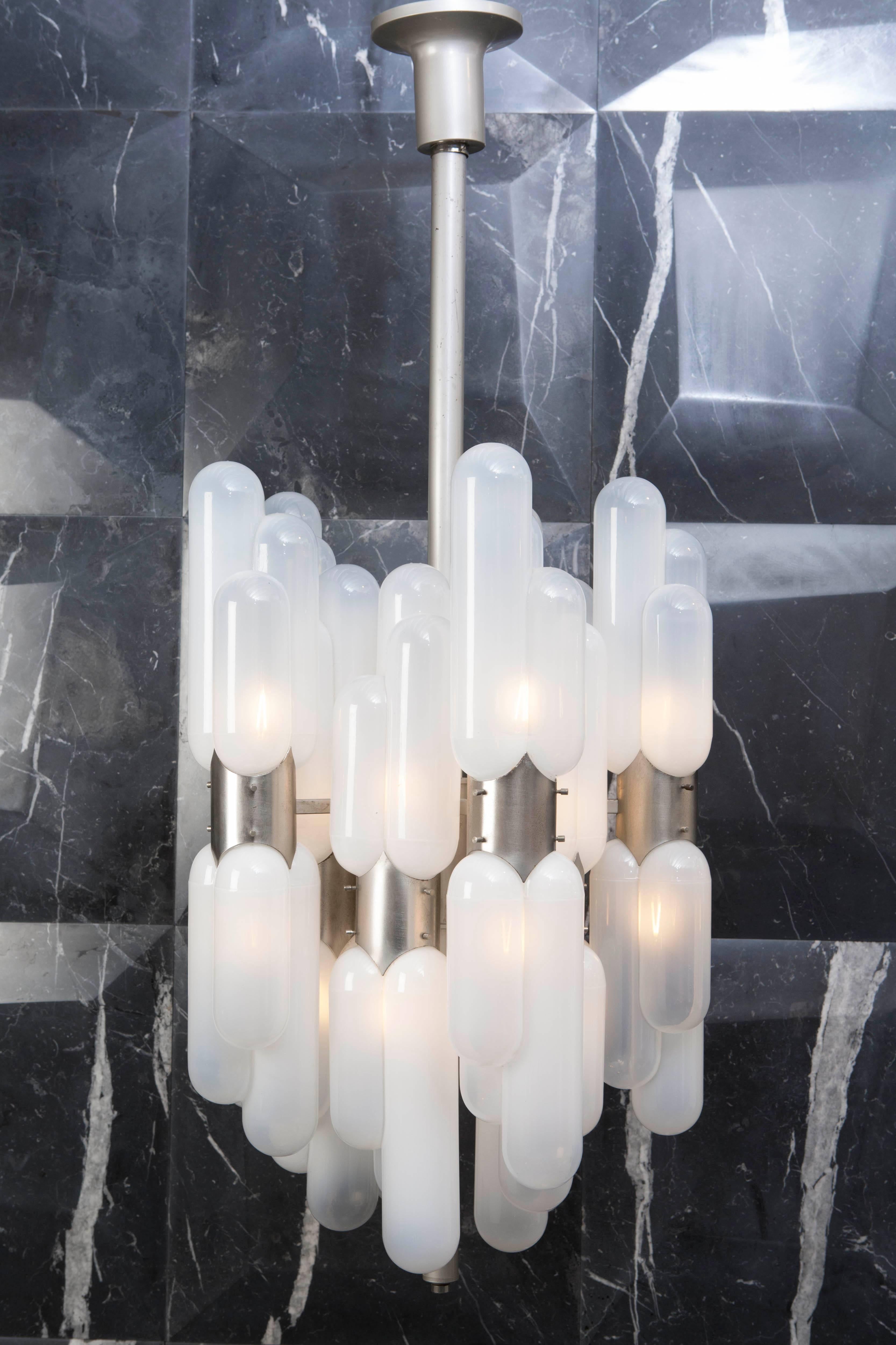 Space Age Carlo Nason Chandelier, 1960s For Sale