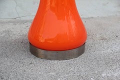 Carlo Nason Floor Lamp Pop Art 1960s Mazzega Design Orange White color