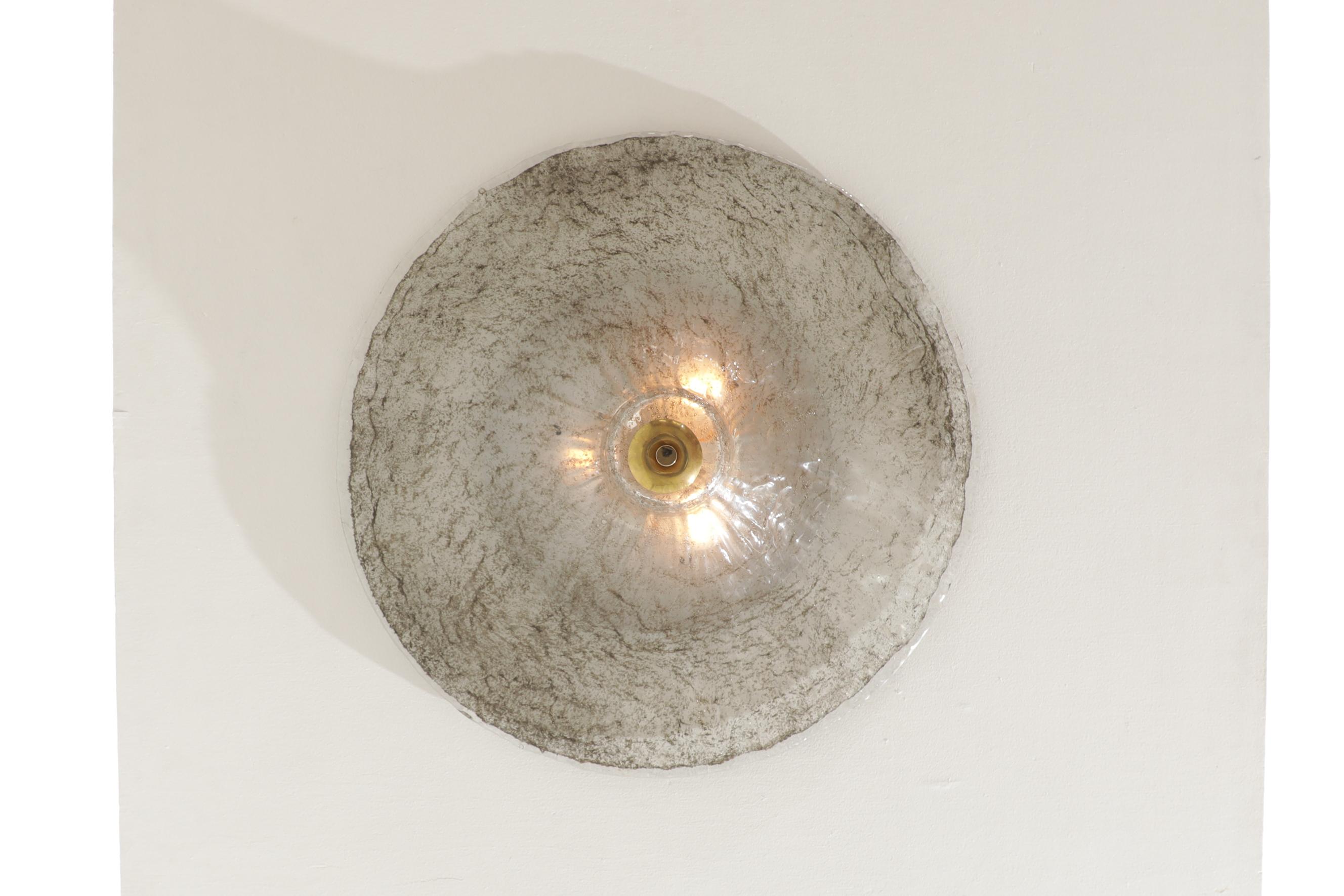 Carlo Nason Floral Glass Ceiling Flush Mount Light 4