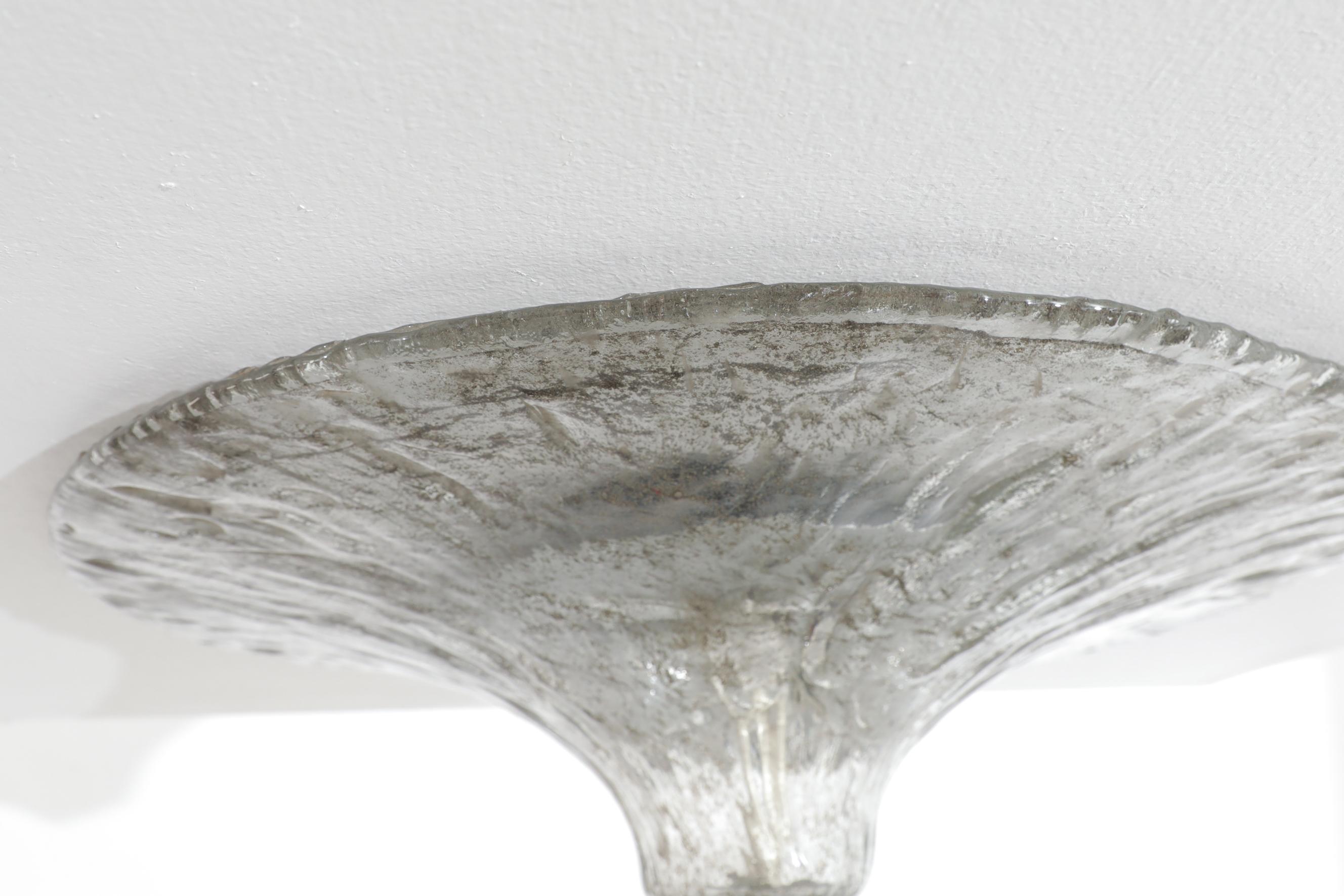 Carlo Nason Floral Glass Ceiling Flush Mount Light 5