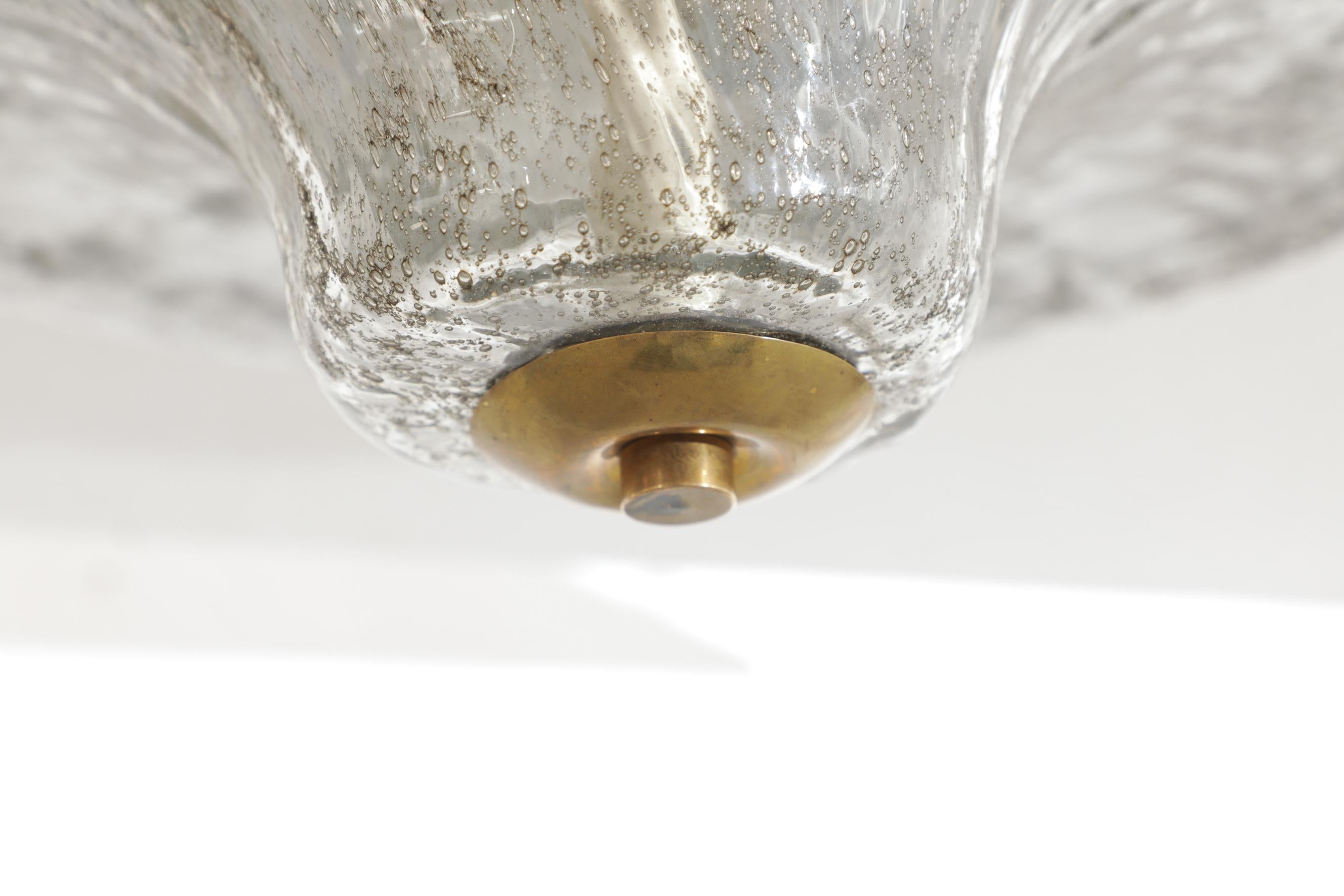 Carlo Nason Floral Glass Ceiling Flush Mount Light 7