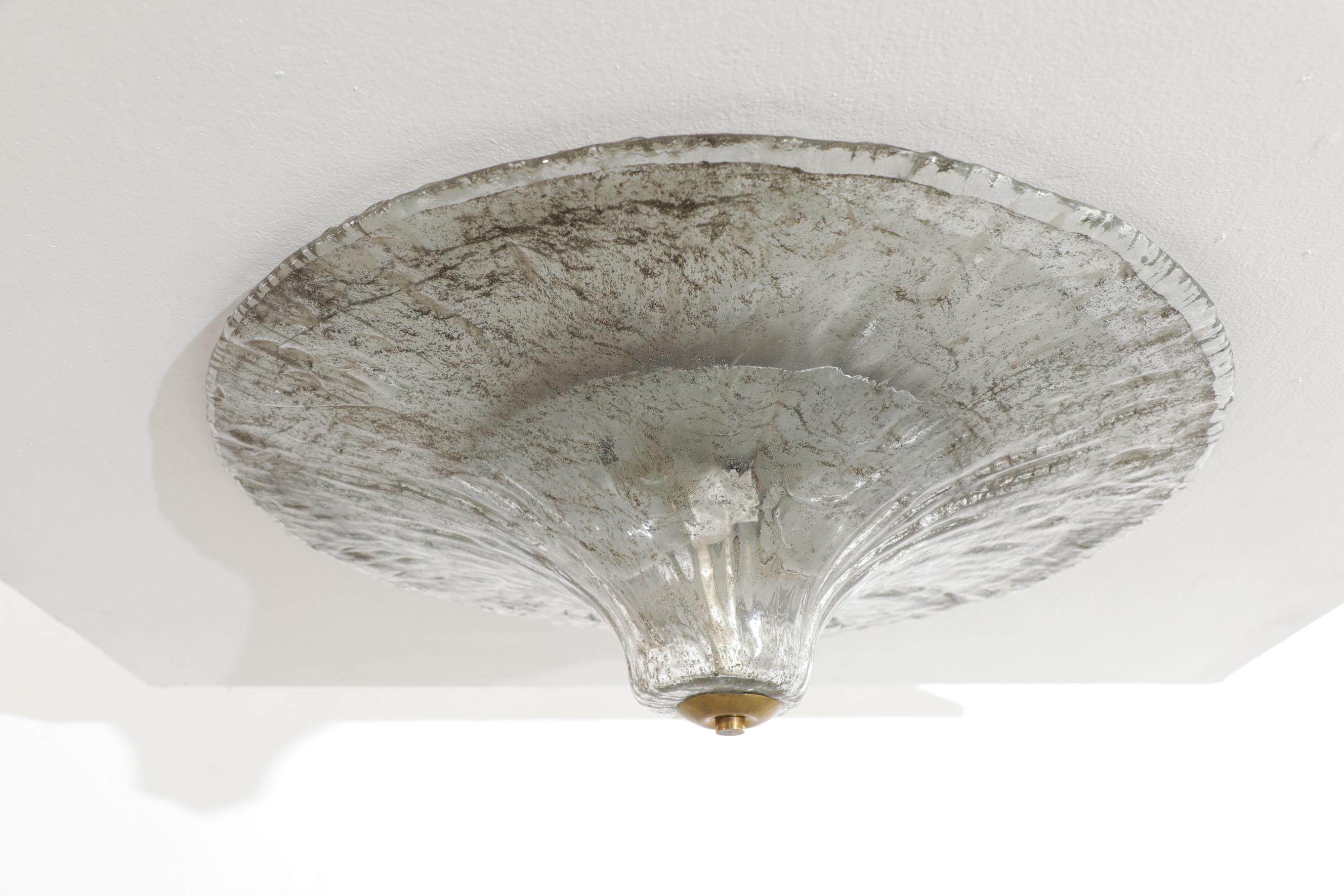 Carlo Nason Floral Glass Ceiling Flush Mount Light 11
