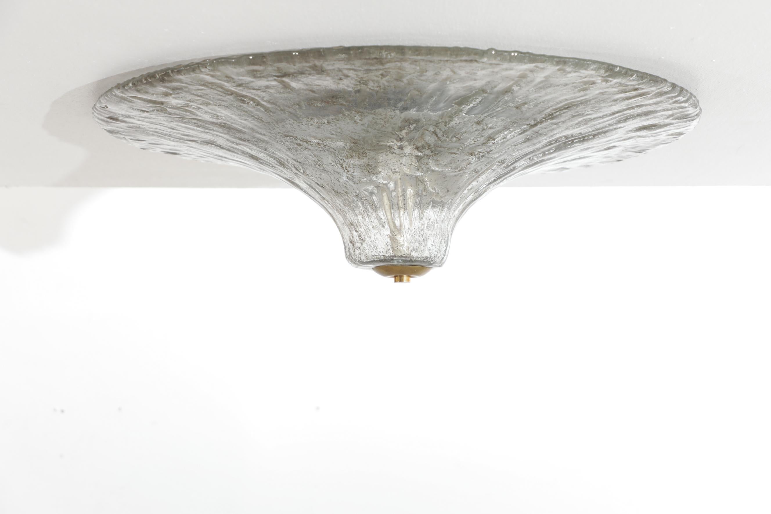 Carlo Nason Floral Glass Ceiling Flush Mount Light 12