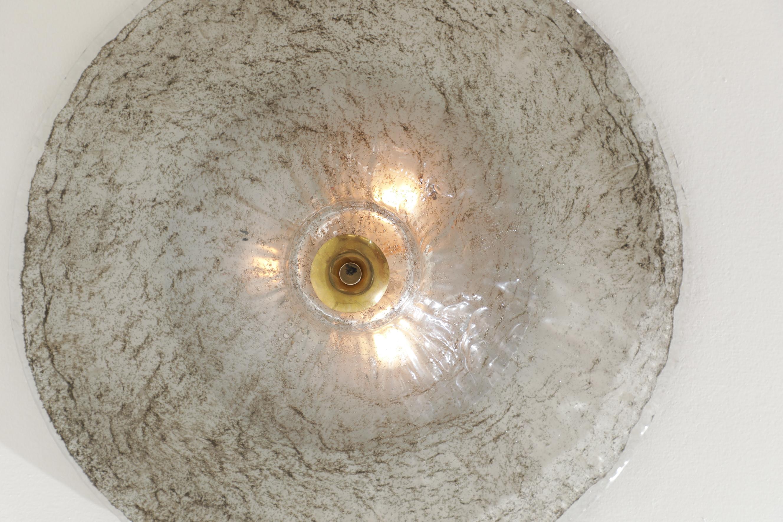 Carlo Nason Floral Glass Ceiling Flush Mount Light 3