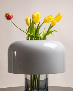 Carlo Nason for AV Mazzega  Model LT226 Murano Table Lamp with Blue Opaline Sha