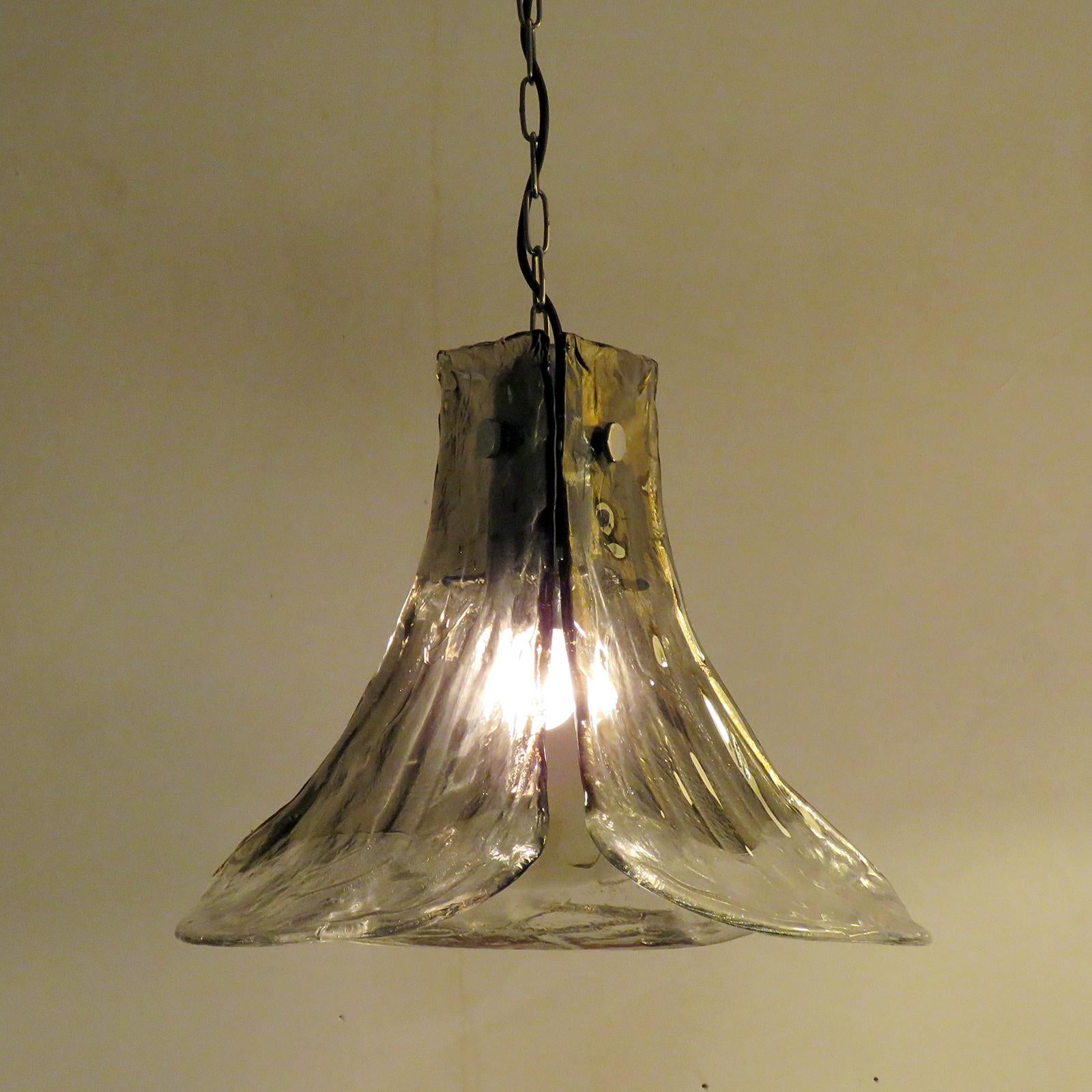 Carlo Nason per AV Mazzega, Lampada a sospensione, 1970 in vendita 3