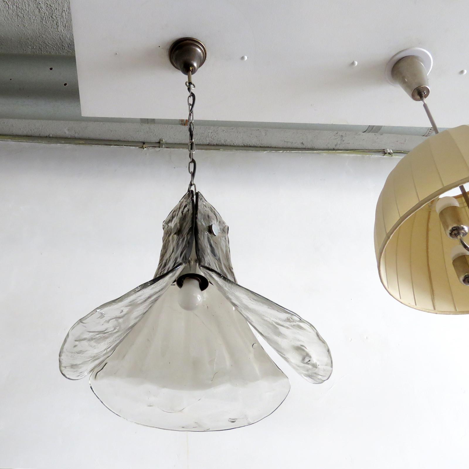 Fine XX secolo Carlo Nason per AV Mazzega, Lampada a sospensione, 1970 in vendita