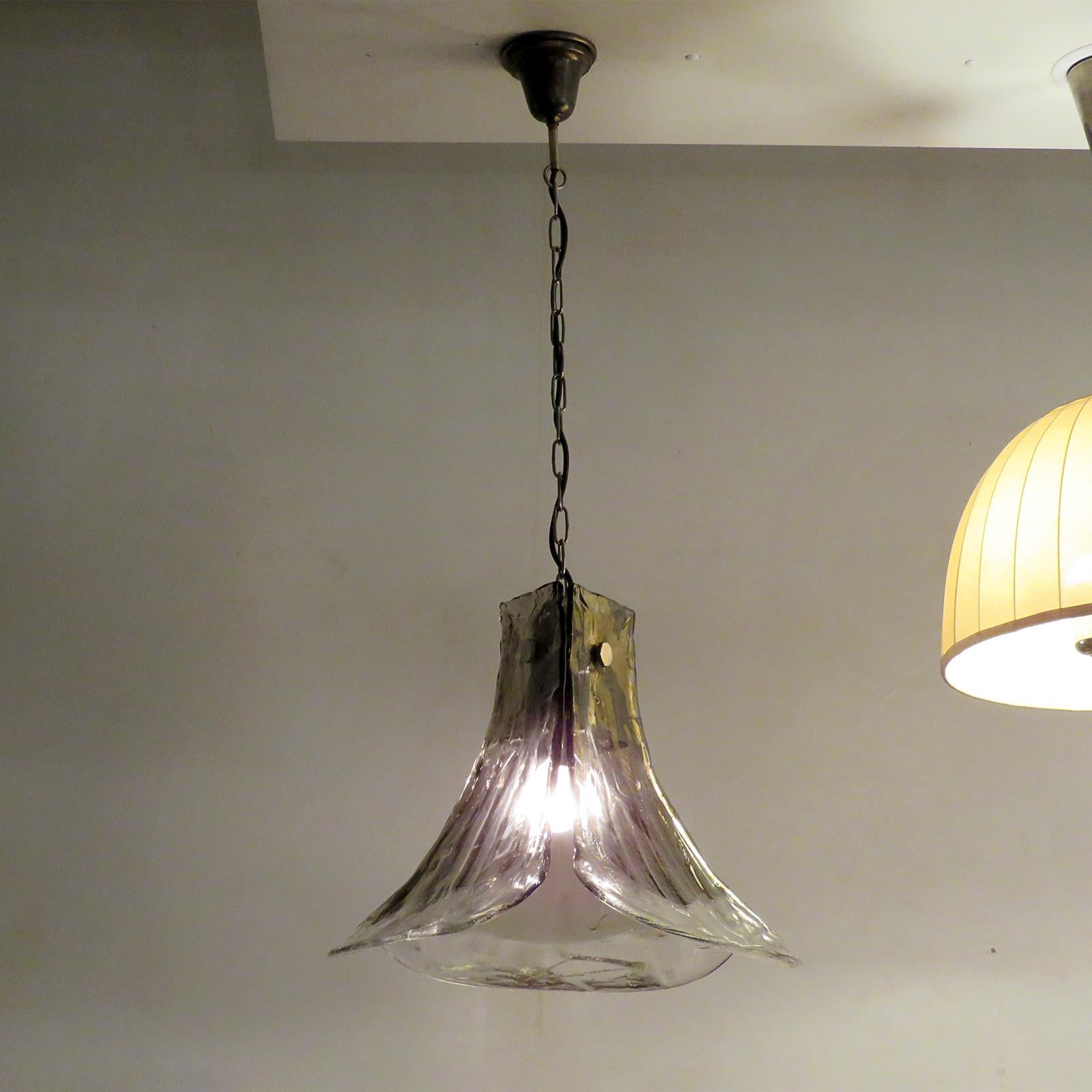 Carlo Nason per AV Mazzega, Lampada a sospensione, 1970 in vendita 1