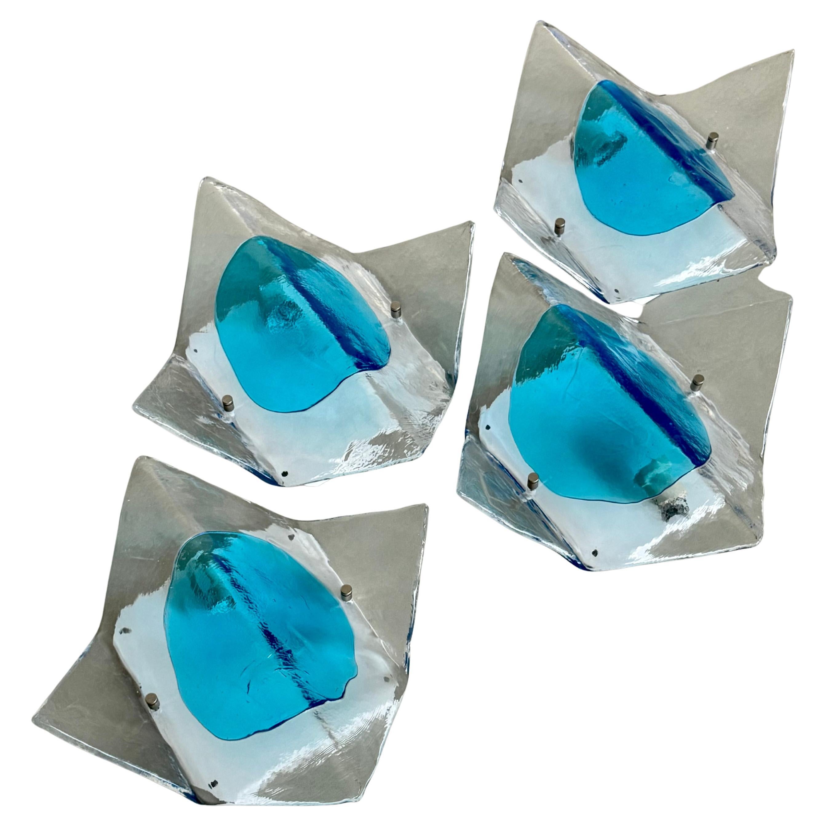 Carlo Nason for AV Mazzega murano - Artistic Wall Sconces/Chandeliers For Sale