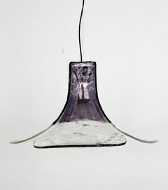 Carlo Nason for Kalmar Petals Chandelier in Crystal Purple Murano Glass, 1960s