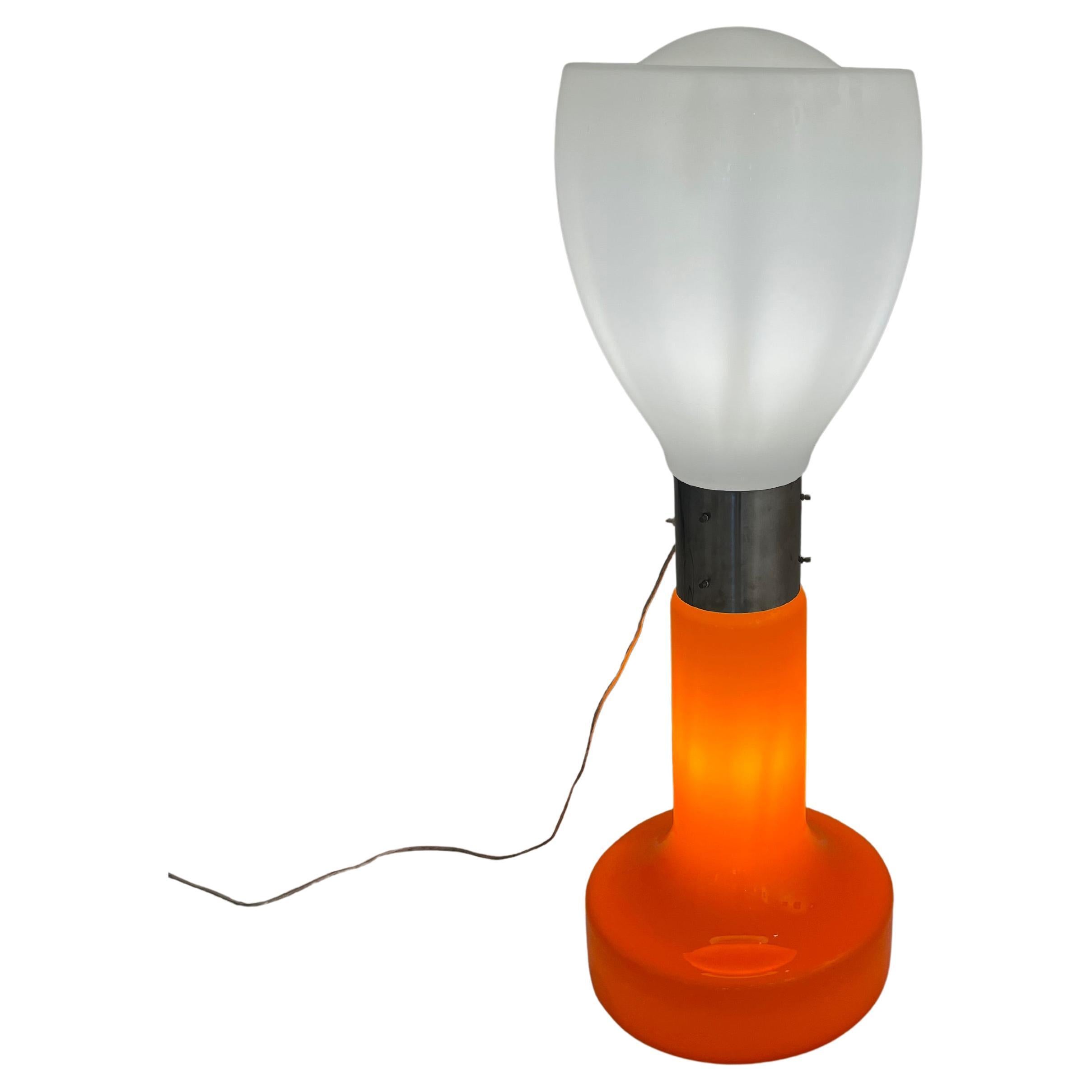 Carlo Nason pour Mazzega - Lampe en verre orange "Brillo", années 1960