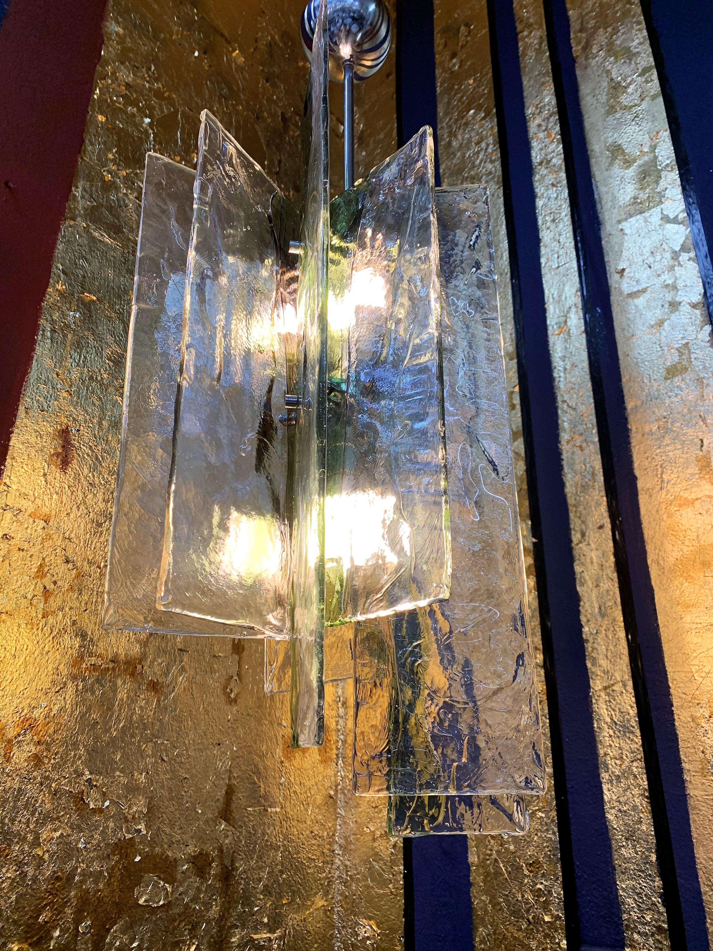 Carlo Nason for Mazzega Chandelier in Murano Glass, circa 1960 7