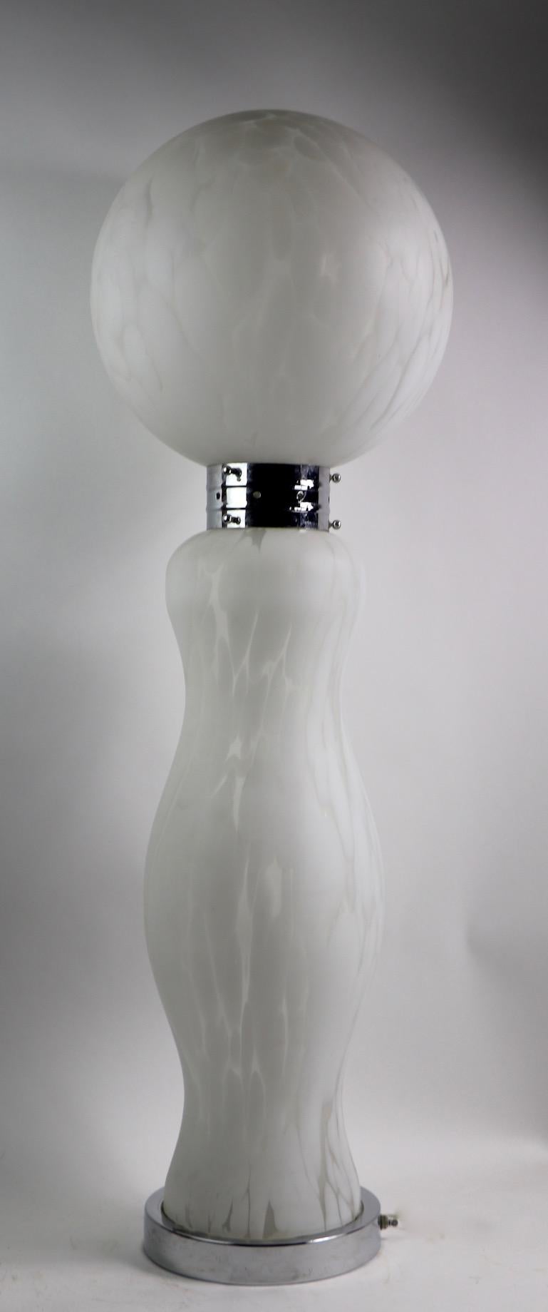 Carlo Nason for Mazzega Cumulus Glass Totem Lamp For Sale 2