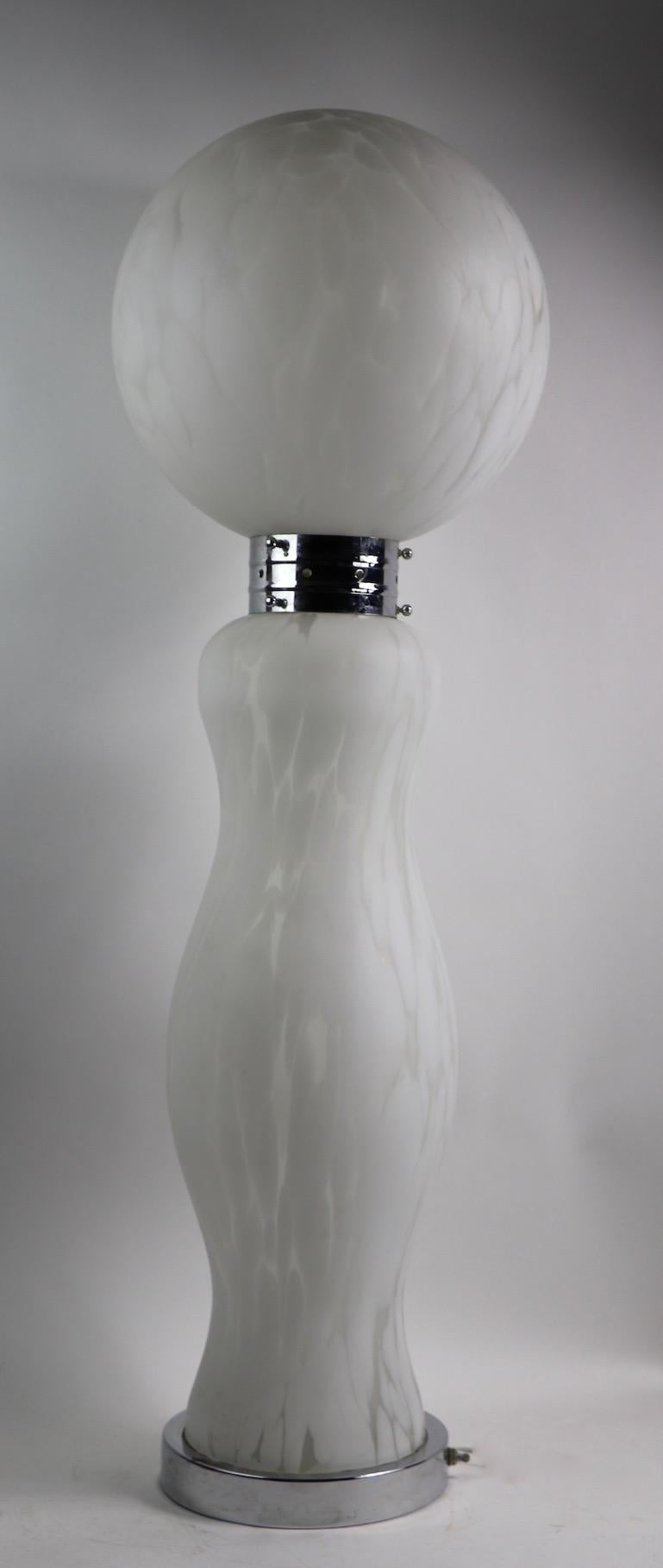 Carlo Nason for Mazzega Cumulus Glass Totem Lamp For Sale 3