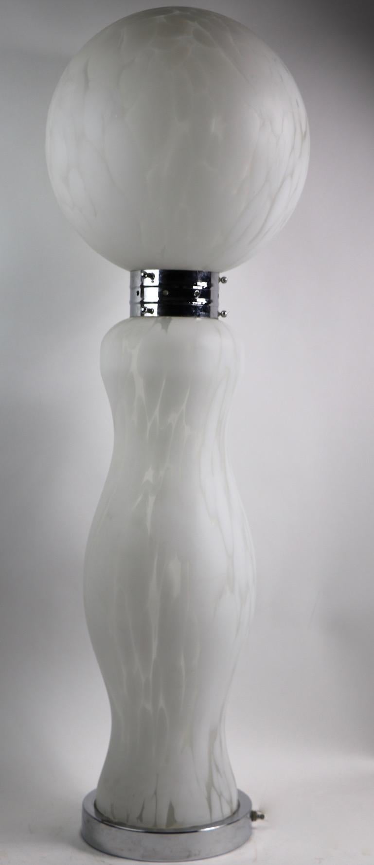 Carlo Nason for Mazzega Cumulus Glass Totem Lamp For Sale 4