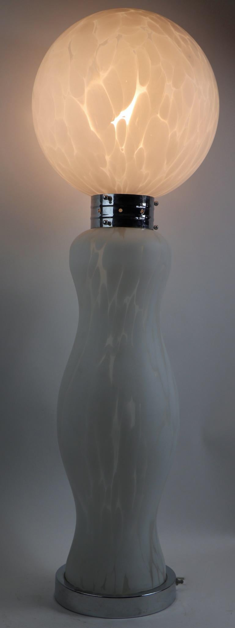 Carlo Nason for Mazzega Cumulus Glass Totem Lamp For Sale 6