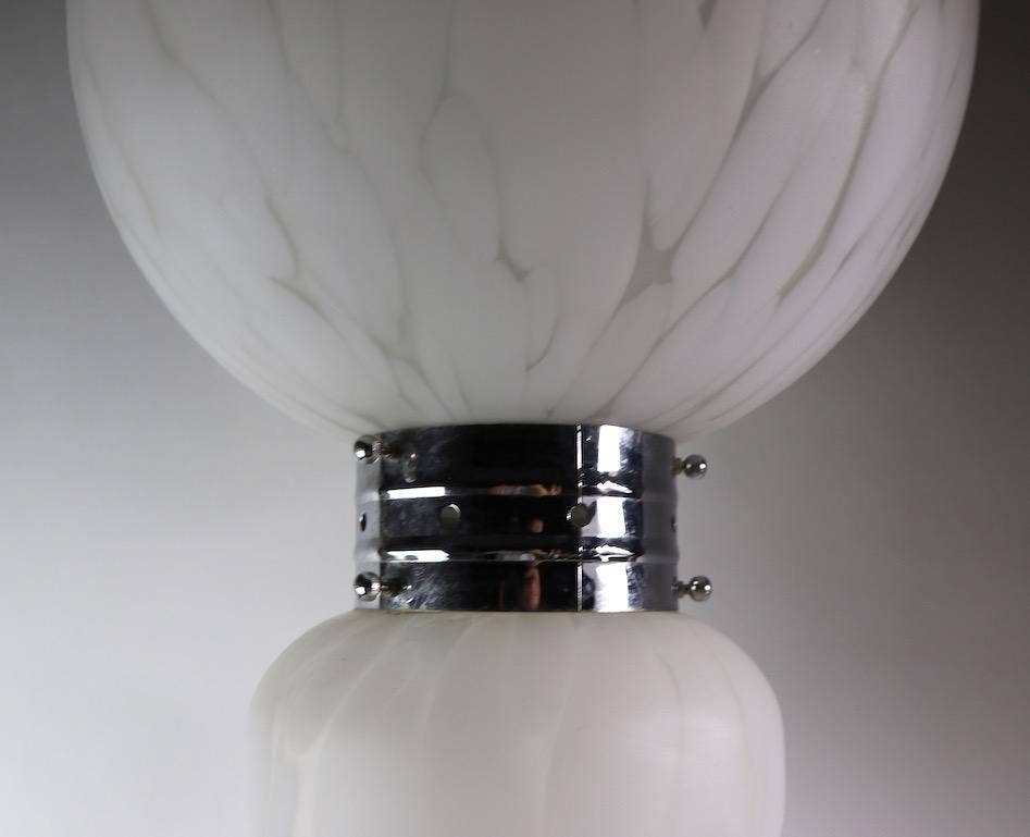 20th Century Carlo Nason for Mazzega Cumulus Glass Totem Lamp For Sale
