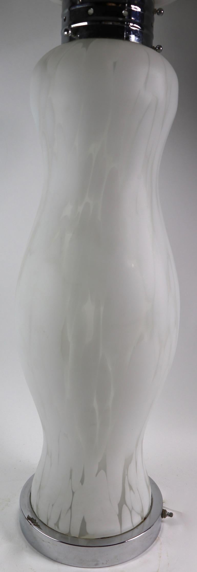 Art Glass Carlo Nason for Mazzega Cumulus Glass Totem Lamp For Sale