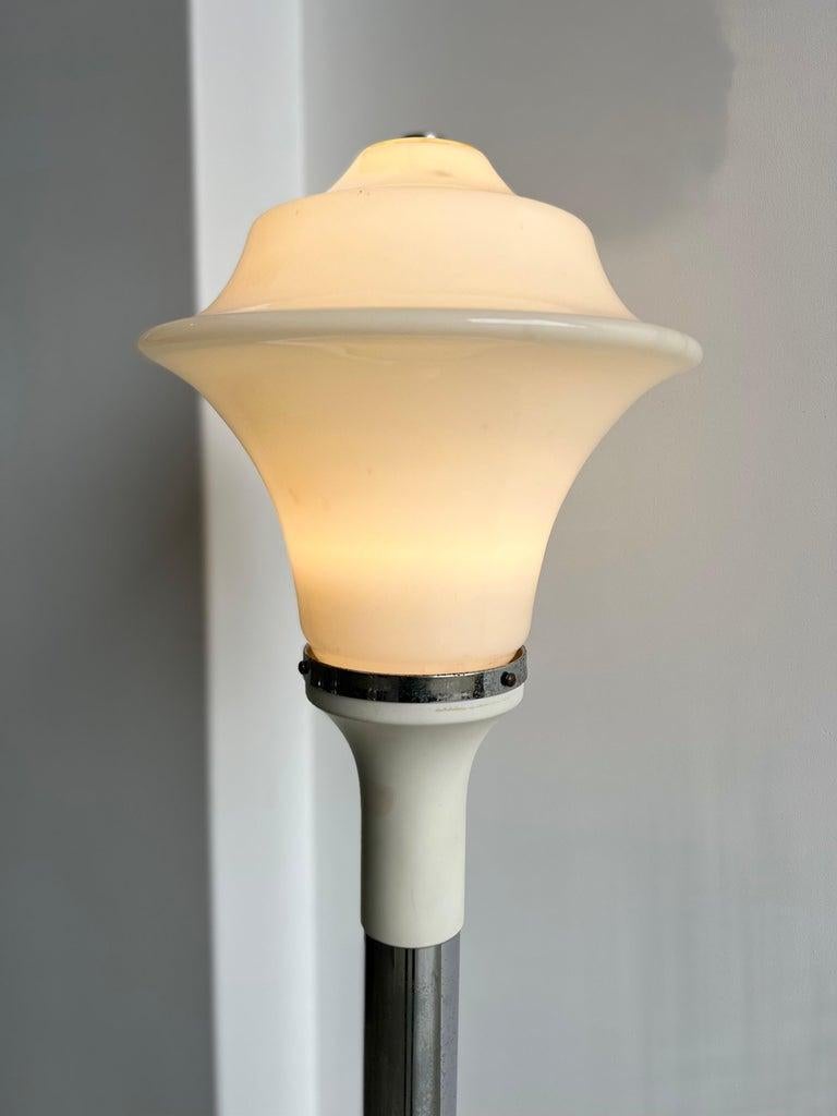 Metal Carlo Nason for Mazzega Floor Lamp For Sale
