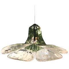 Carlo Nason for Mazzega Large Flower Pendant Light