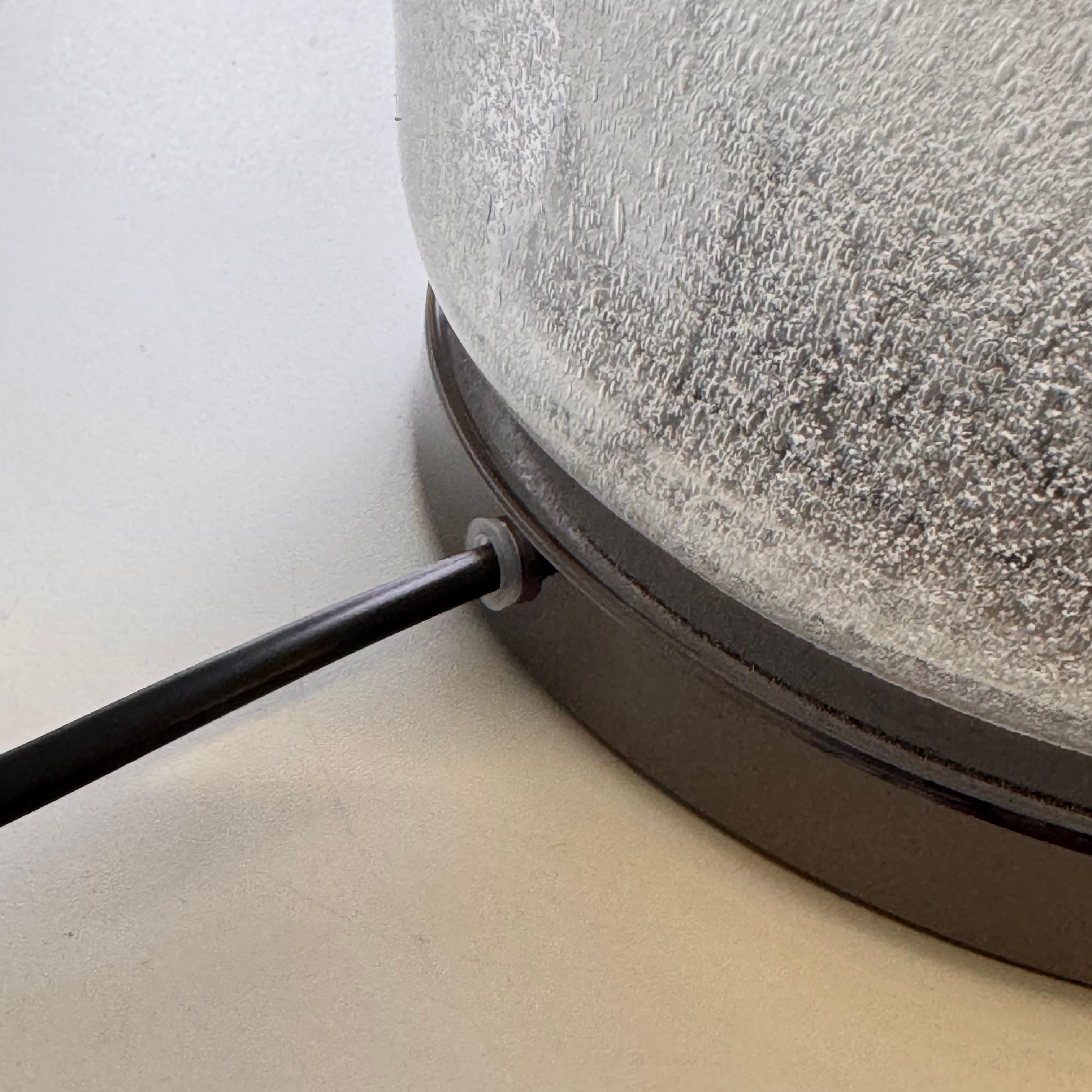 Carlo Nason for Mazzega, 'Lotus' Table Lamp, Pulegoso Glass, 1960s Design For Sale 9
