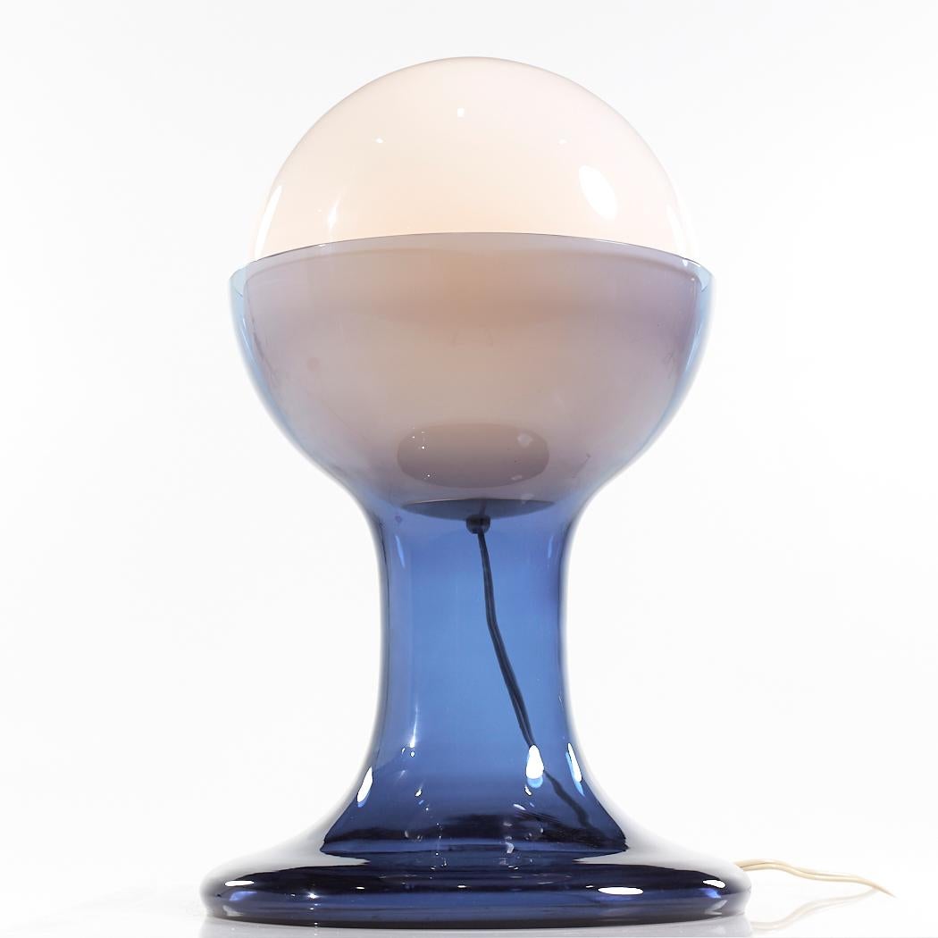 Mid-Century Modern Carlo Nason pour Mazzega, modèle LT216, lampe de bureau italienne du milieu du siècle en verre de Murano en vente